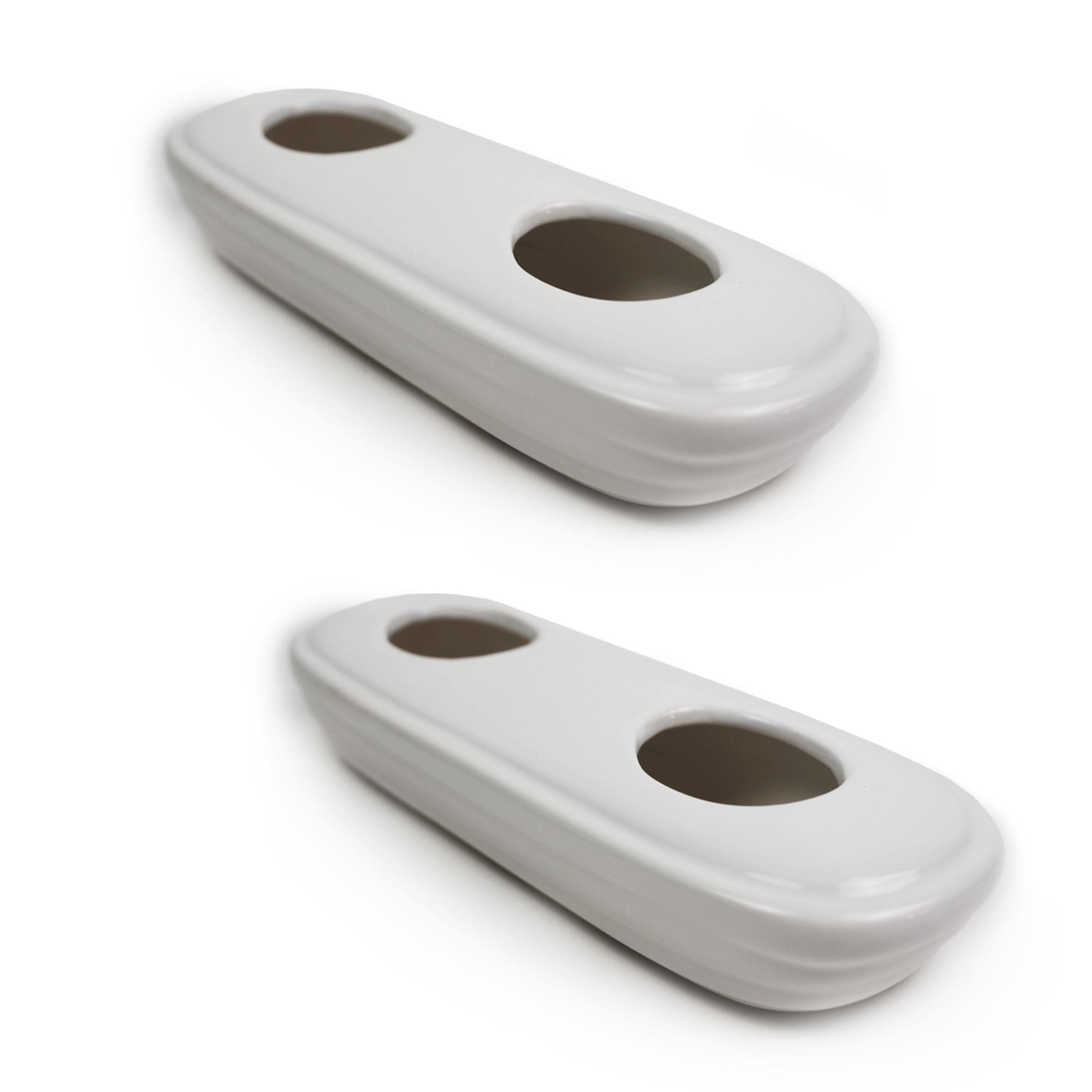 Luftbefeuchter 2-teiliges Set aus Keramik PURE neutral schlicht weiß zum Aufstellen auf dem Heizkörper Heizung Kamin Wasserverdunster Diffuser 11345 a1683 Angebot bei HelloDeals