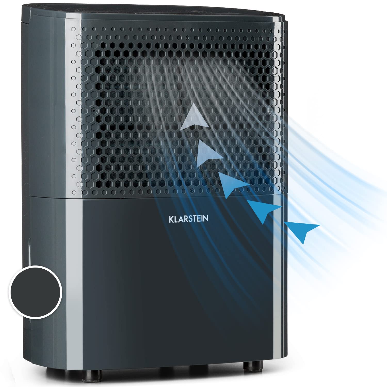 Klarstein Luftentfeuchter & Luftreiniger Elektrisch, 10 L Raumentfeuchter Klein für Wohnung Schlafzimmer Badezimmer Keller, Effizienter Bad/Raum Entfeuchter, Elektrischer & Kleiner Luftentfeuchter 10 L Antracita Angebot bei HelloDeals