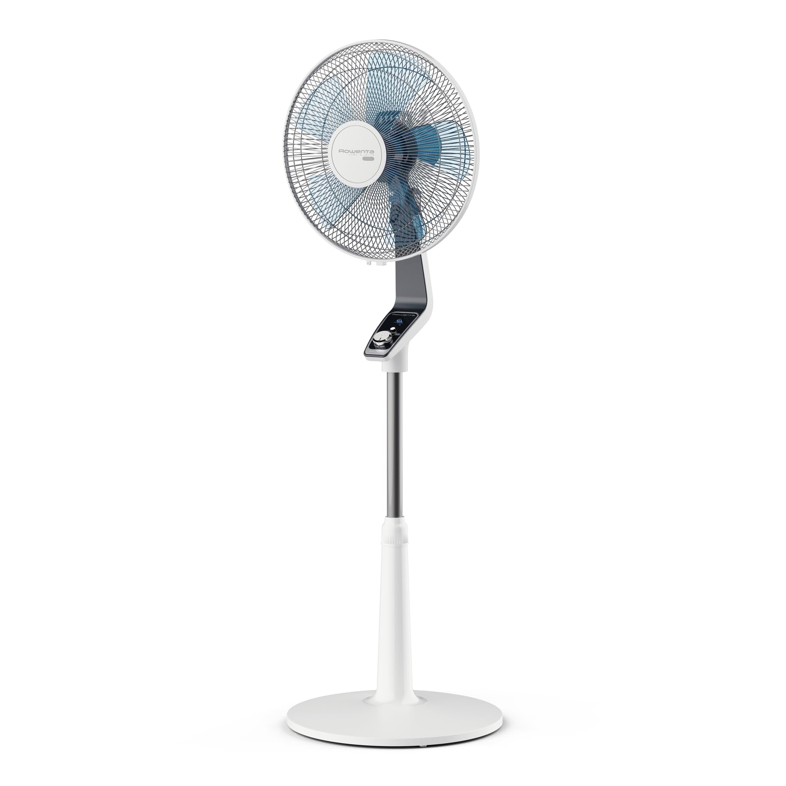 Rowenta Standventilator Turbo Silence Extreme, 4 Geschwindigkeitsstufen, Nachtmodus, Turbostufe, automatische Oszillation, bis zu 80 m³/Min. Luftzirkulation, Ventilator leise, weiß/schwarz, VU5640 Hell Angebot bei HelloDeals
