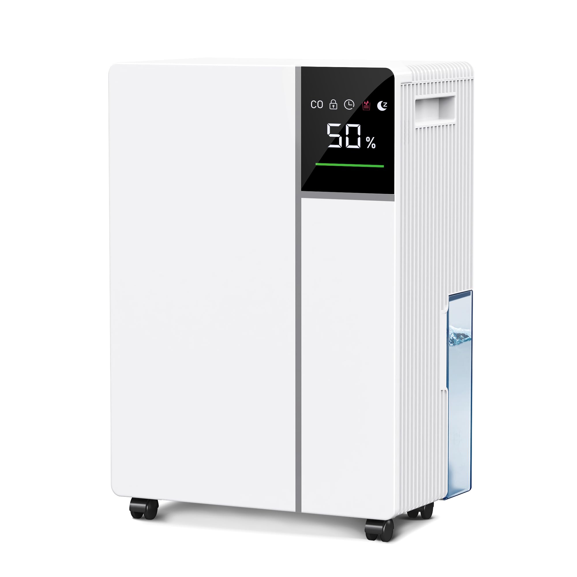 Fwoueot 16L/24h Luftentfeuchter Elektrisch, Raumentfeuchter mit Kompressor,Entfeuchter für Räume bis zu 45m² (120m³), Automatische Abtauung, 3 Modi, 24h Timer, Großer Tank 2L Mit Rädern,Schlafzimmer Angebot bei HelloDeals