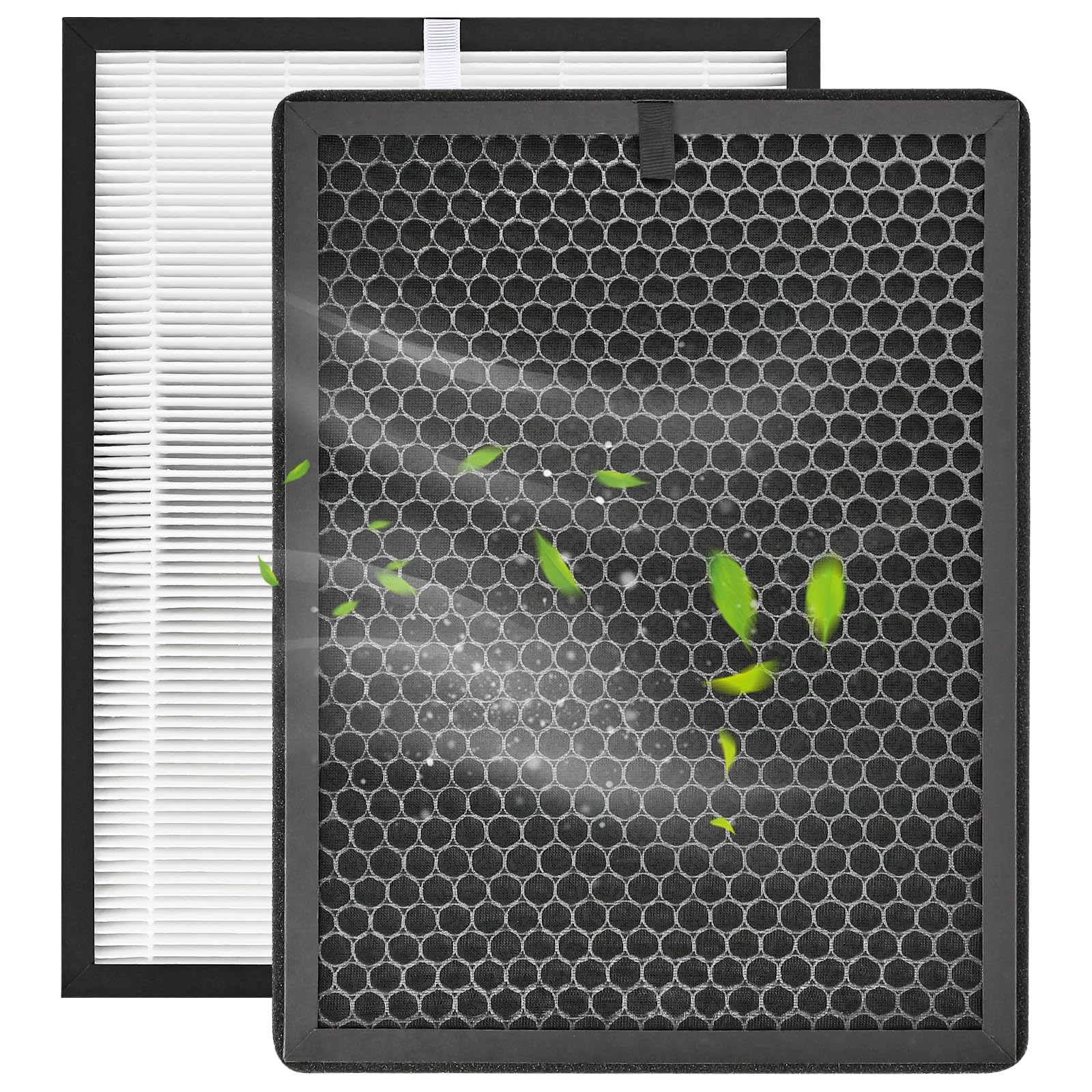 Ersatzfilter für Philips Luftreiniger AC2882, AC2885, AC2887, AC2889, AC2892, AC3829, 1 HEPA-Filter und 1 Aktivkohlefilter, Ersetzt FY2422 & FY2420 Angebot bei HelloDeals