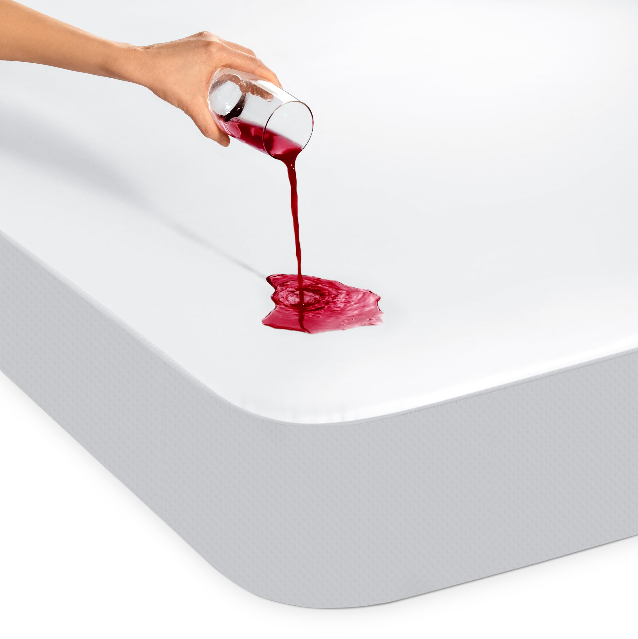 Dreamzie - Matratzenschoner 140x200 cm - strapazierfähige und wasserdichte Matratzenauflage - Matratzenschoner 140x200 cm - optimaler Schutz und atmungsaktiv 140 x 200 cm Angebot bei HelloDeals