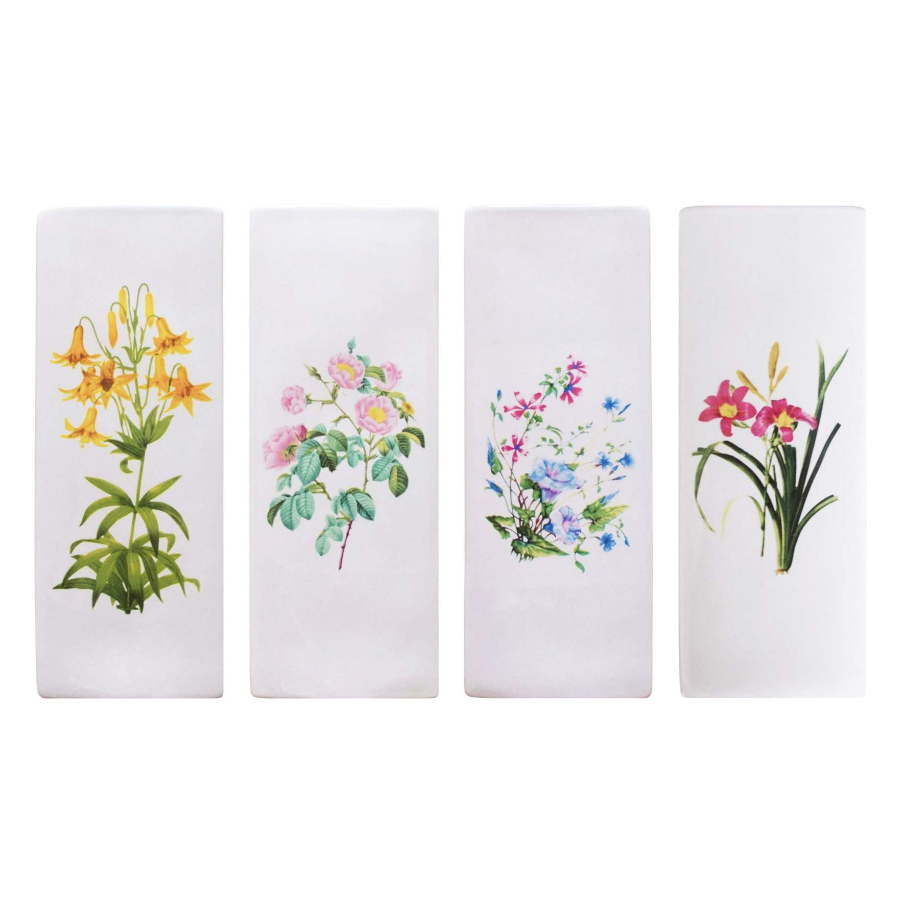 Luftbefeuchter 4-teiliges Set aus Keramik WIESENBLUMEN weiß zur Befestigung am Heizkörper Heizung Wasserverdunster Diffuser a1663 Angebot bei HelloDeals