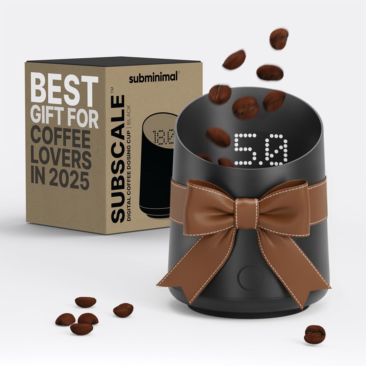 Subminimal Kaffevåg SubScale | Precision Kaffevåg för Espresso & Pour-Over | Kompakt Digital Vågsensor med Direkt Respons | Minimalistisk Design för Barista & Kaffeälskare Angebot bei HelloDeals