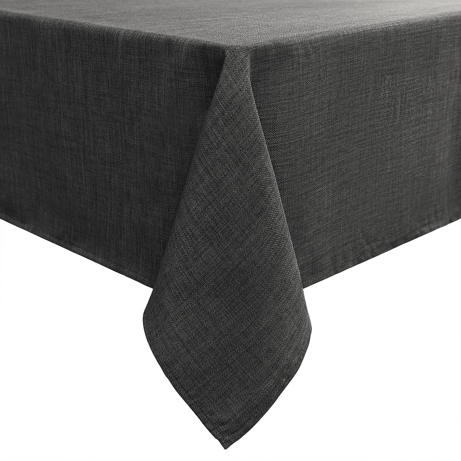 smiry Leinenoptik Tischdecke Abwaschbar Lotuseffekt Eckig 100 x 140 cm Tischtuch Leinendecke Wasserabweisend Tafeldecke Tischwäsche Fleckschutz, Dunkelgrau 140 x 100 cm (Rechteckig) Dunkelgrau Angebot bei HelloDeals