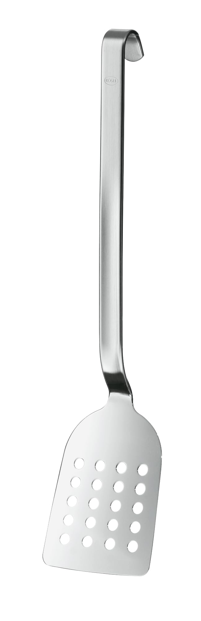 RÖSLE Haken Pfannenschaufel gelocht, Hochwertiger Pfannenwender mit großflächiger Lochung, Edelstahl 18/10, Spülmaschinengeeignet, 33 Cm Angebot bei HelloDeals