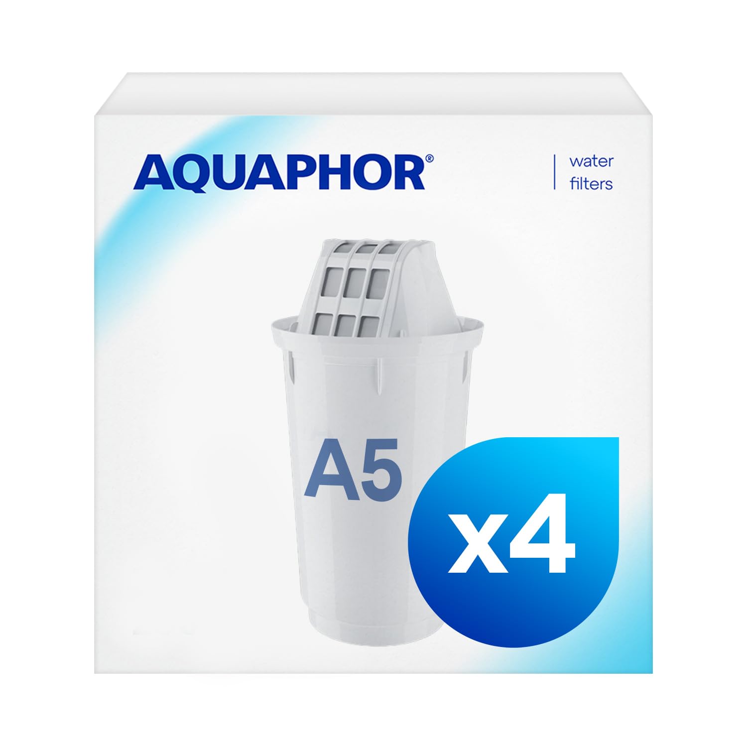 AQUAPHOR Filterkartusche A5 Pack 3+1 I Filtert Kalk & Chlor sowie Schwermetalle & andere Stoffe I 350l klares Wasser I Mit AQUALEN Technologie I Für besseres Essen & Trinken I Schont Küchengeräte A5 Standard 4 Stück (1er Pack) Angebot bei HelloDeals