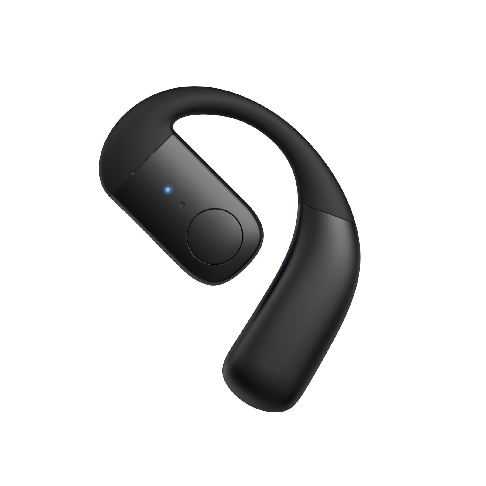 Freisprech-Bluetooth-Headset, kabellos, Telefon-Ohrhörer mit Mikrofon, ENC, offenes Ohr, Sport-Kopfhörer, Geräuschunterdrückung, wasserdicht, Fahren, Freisprech-Kopfhörer für LKW, Taxifahrer Schwarz Angebot bei HelloDeals