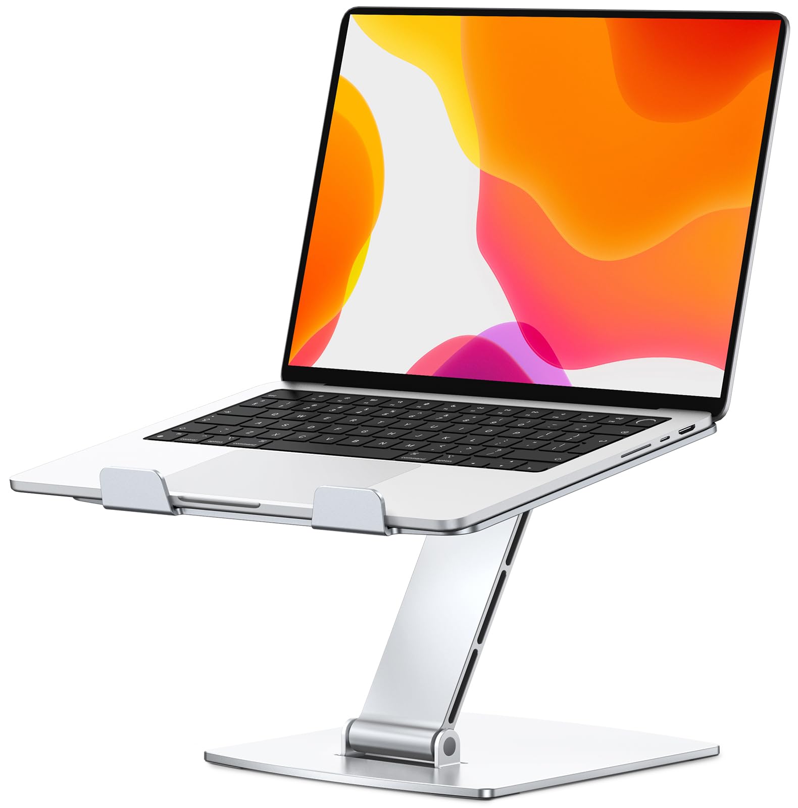 Laptop Ständer Höhenverstellbar, Schnell Kühlender Laptop Stand, Ergonomischer Tragbarer Aluminium Notebook Ständer, Kompatibel mit MacBook Air Pro, Dell, HP 10-16" Laptops, Druckerständer Angebot bei HelloDeals