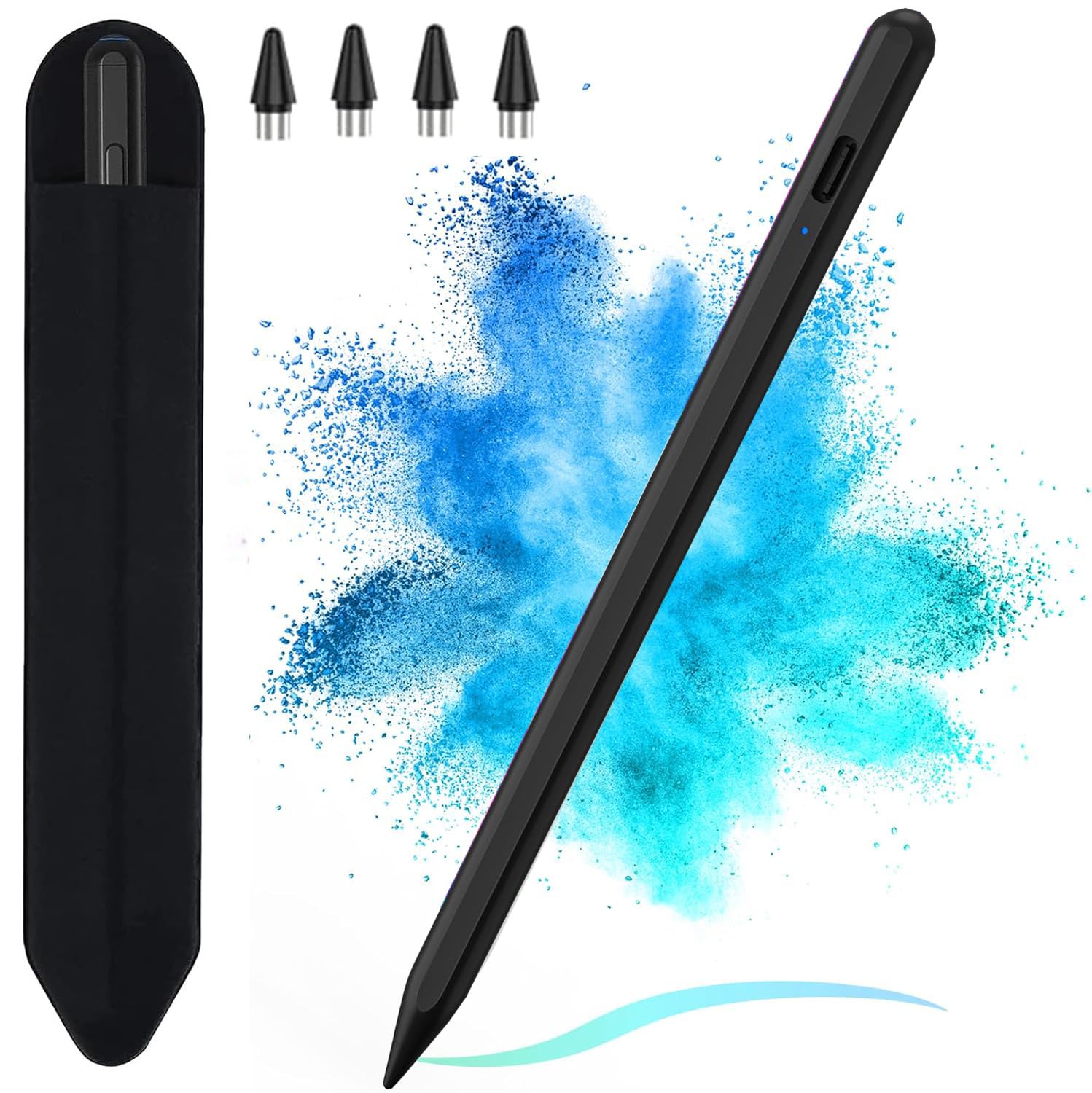 KARFUN Tablet Stift für Android, Stylus Pen Kompatibel mit iPhone/Samsung/Huawei/Lenovo/XiaoMi Tablet, Verbesserte Präzision, 15 Minuten Schnellladeleistung und Neigungssensitivität Stylus Negro Angebot bei HelloDeals
