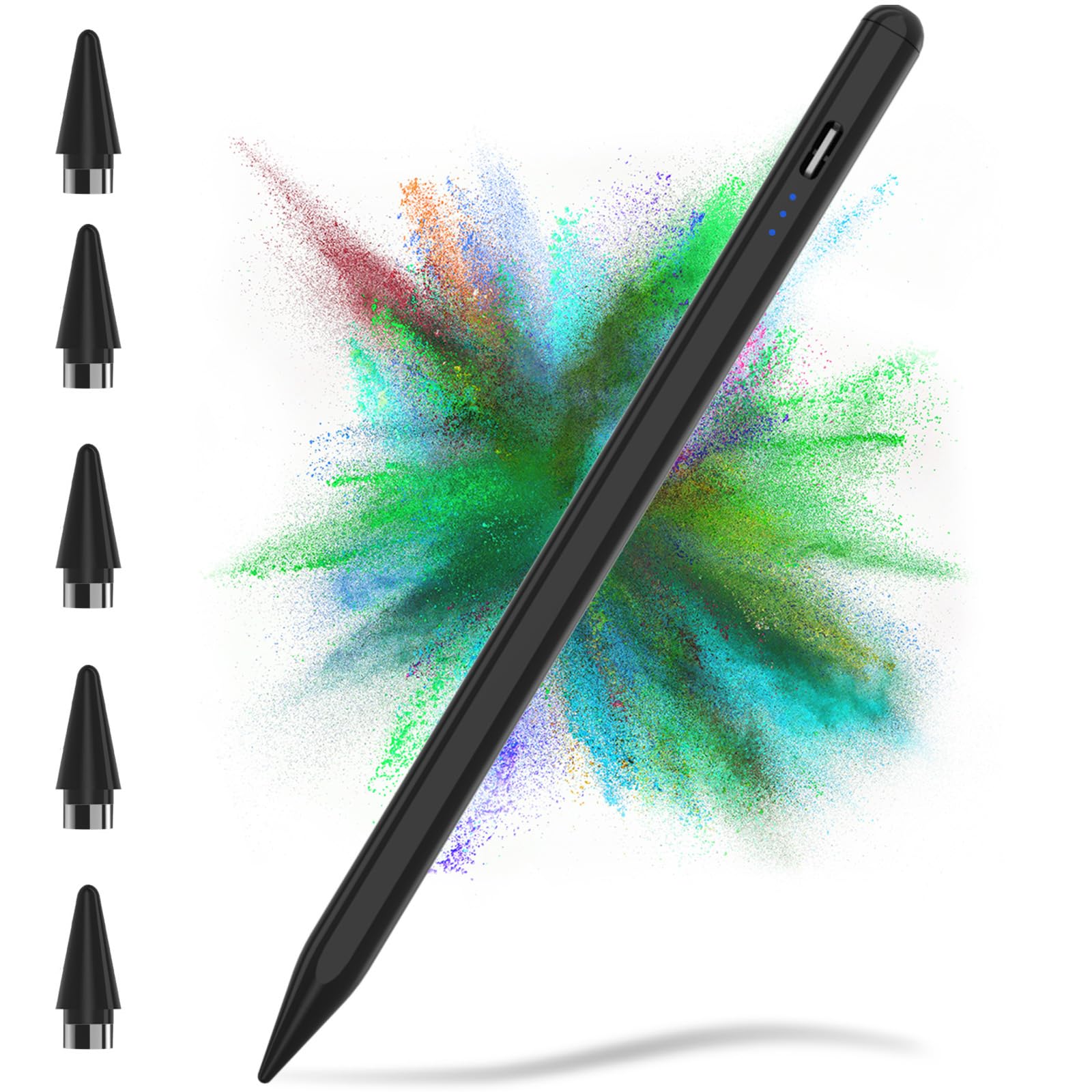 TQQ Tablet Stift for Touchscreen, 2.0 Stylus Pen mit Palm-Ablehnung, hoher Präzision und Neigungs Empfindlichkeit, Universal Stift for Samsung Tablet/Lenovo/Android Schwarz Angebot bei HelloDeals