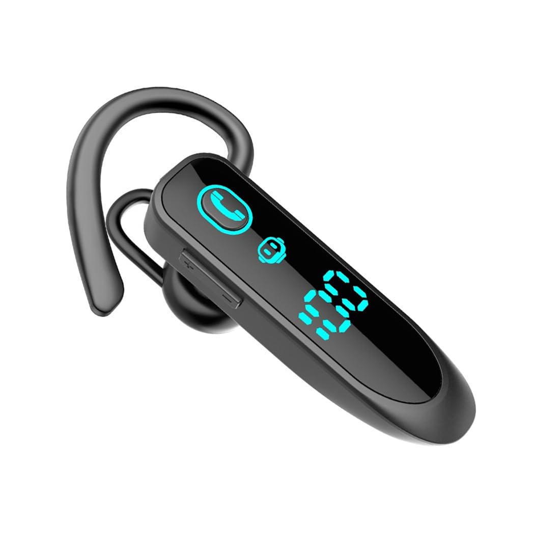 eppfun Bluetooth 5.3 Headset, In Ear Freisprech Headset Handy Kabellos Kopfhörer mit Noise-Cancelling Mikrofon für Autofahren, Business, Büro,Trucker-Fahrer schwarz Angebot bei HelloDeals