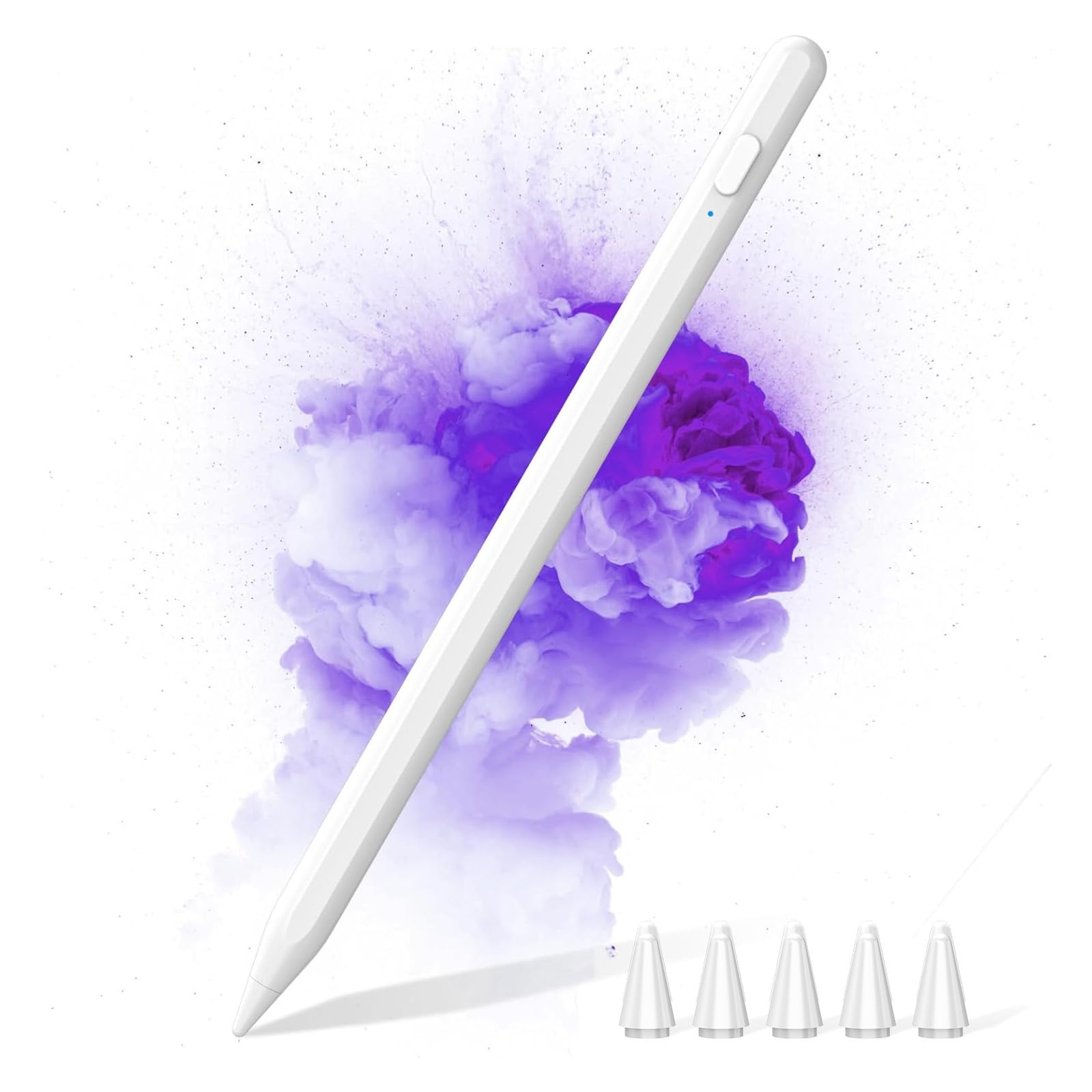 Universal Tablet Stift Stylus Pen für alle Tablet Phone für Android Samsung Lenovo Huawei XiaoMi Vivo mit 5 Tipps,1.5mm Stiftspitze 30min Schnellladung magnetische Adsorption Universal-Stift-1 Angebot bei HelloDeals