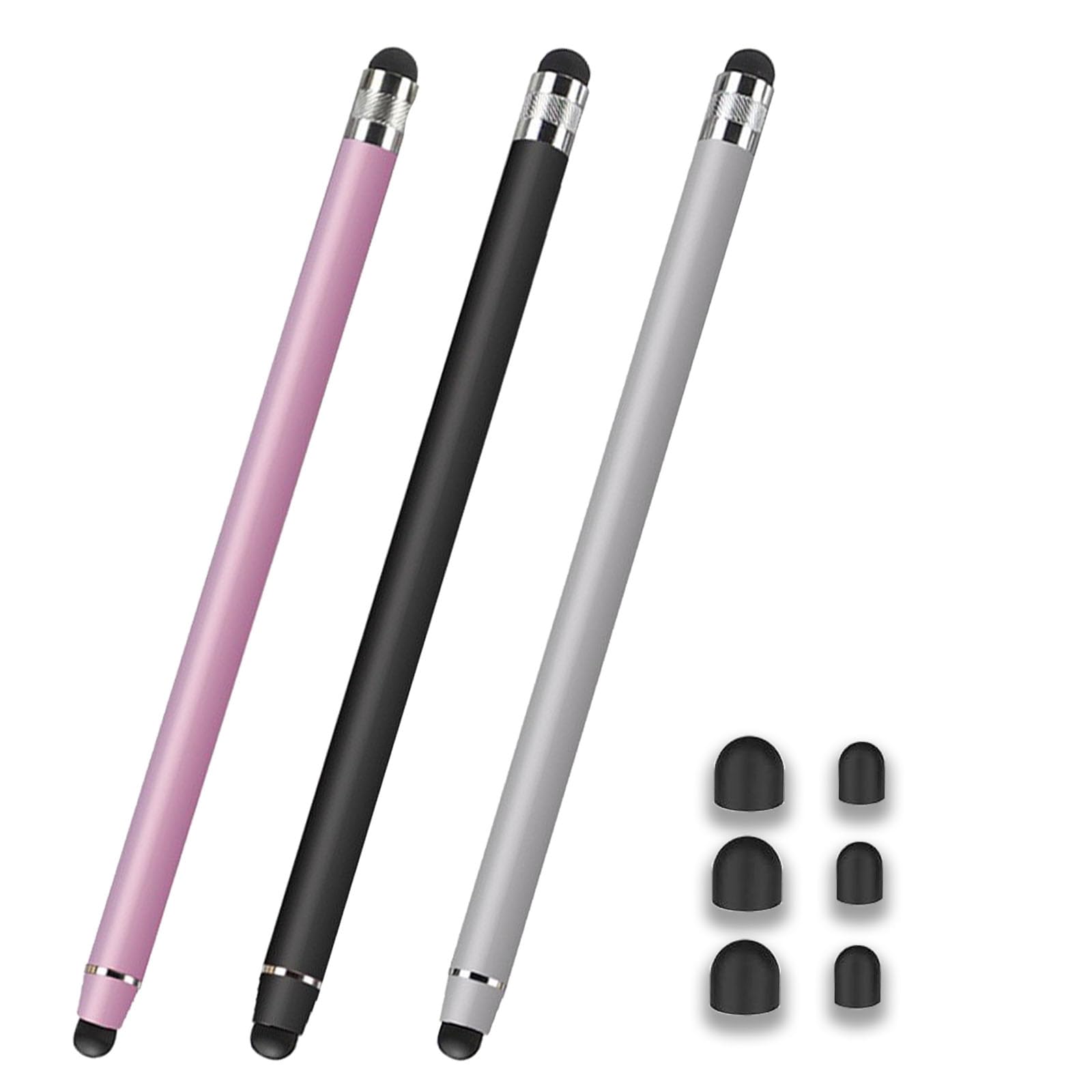 3er Pack Tablet Stift für Alle Tablets, 2 in 1 Touchscreen Stift, Gummi Stylus Touch Pen für iPhone iPad Pro Mini Samsung Galaxy Surface Huawei Lenovo usw. Angebot bei HelloDeals