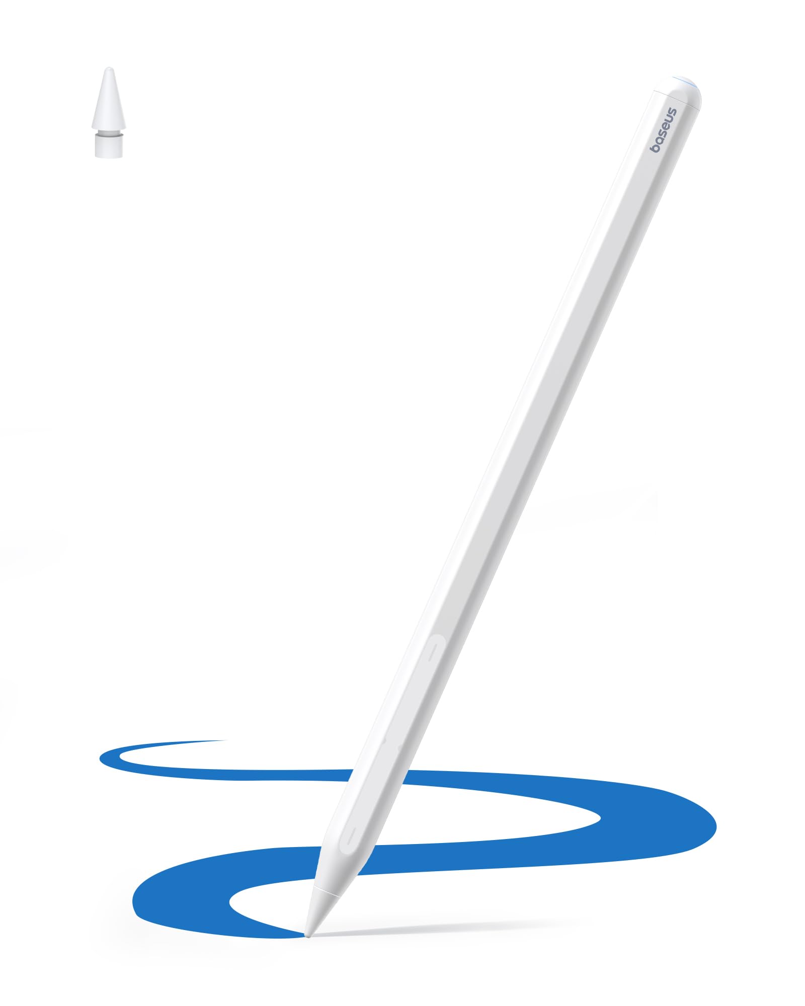 Baseus Stift für iPad 2018-2025, 17H Akkulaufzeit, Palm Rejection, Fernsteuerung, Stylus Pencil USB C Magnetisch für iPad 6/7/8/9/10/11, Pro 11“/12.9“/13'', Air 3/4/5/6/7, Mini 6/7 Angebot bei HelloDeals