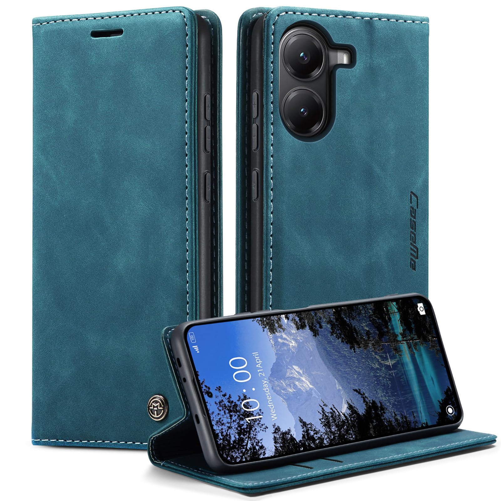 Handyhülle für Xiaomi Poco X7 Pro Hülle Premium Lederhülle Klappbar Flip Case Tasche Magnet Kartenfach Standfunktion Klapphülle Schutzhülle für Xiaomi Poco X7 Pro - Blaugrün Xiaomi Poco X7 Pro Blaugrün Angebot bei HelloDeals
