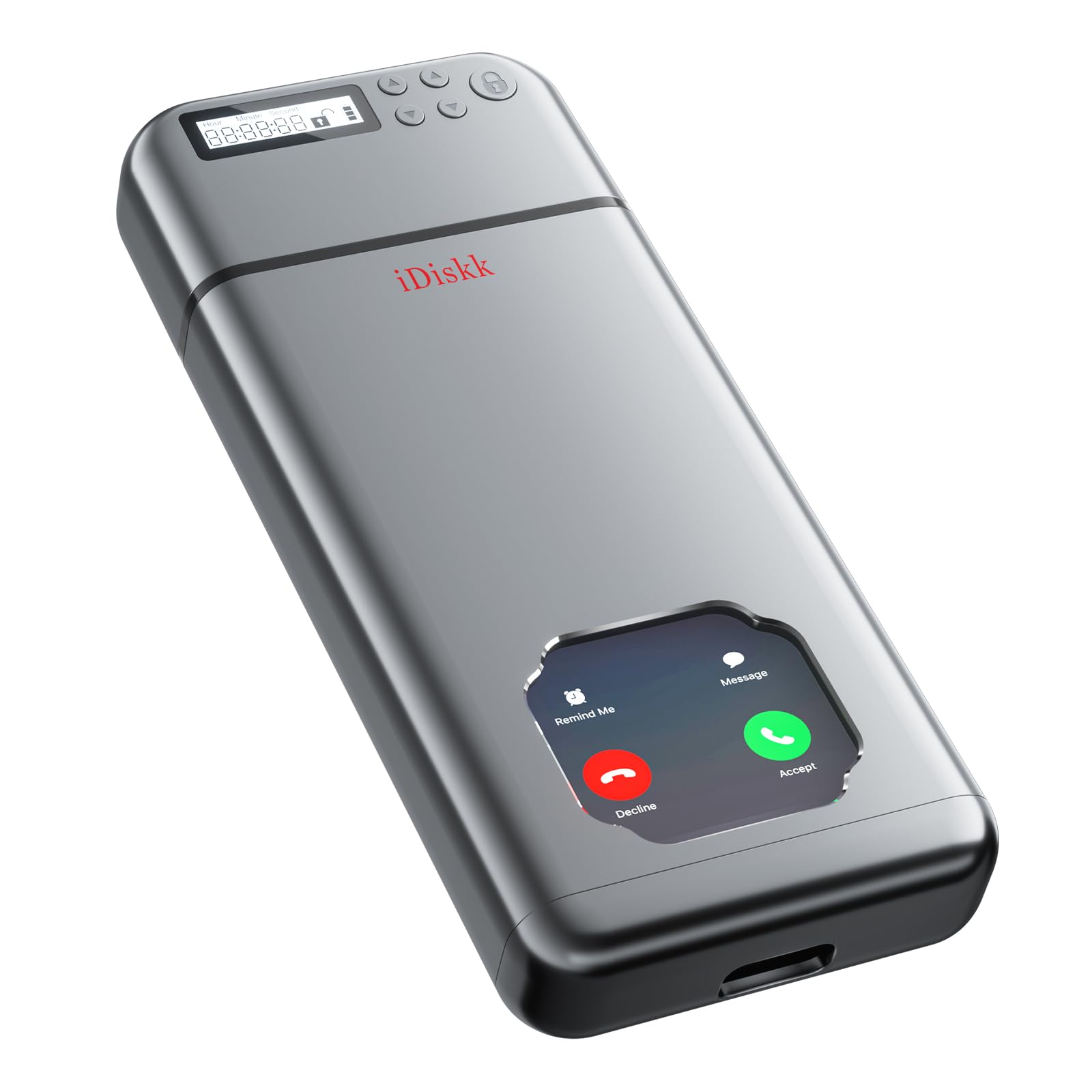 iDiskk Metallschlossbox, Schlossbox für Handy mit Timer, um Kindern, Studenten und Erwachsenen zu helfen, Selbstkontrolle, tragbare Smartphone-Gefängnisaufbewahrung für Sumsung/Google/iPhone Angebot bei HelloDeals