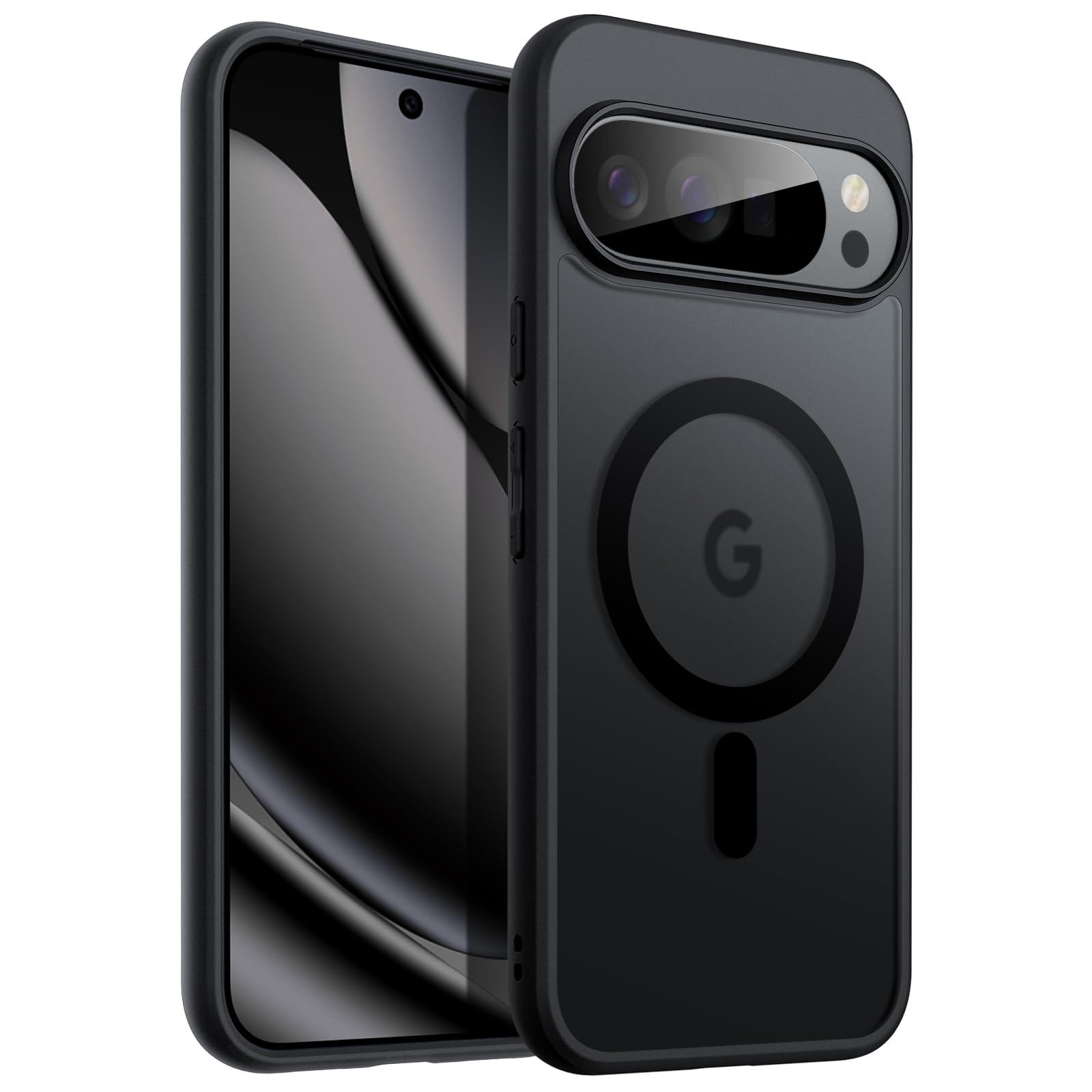 JETech Magnetisch Hülle für Google Pixel 10/10 Pro 2025, Kompatibel mit MagSafe und Pixelsnap-Ladegerät, Transluzente Matt Rückseite Stoßfeste Handyhülle (Obsidian) Pixel 10/10 Pro Obsidian Angebot bei HelloDeals