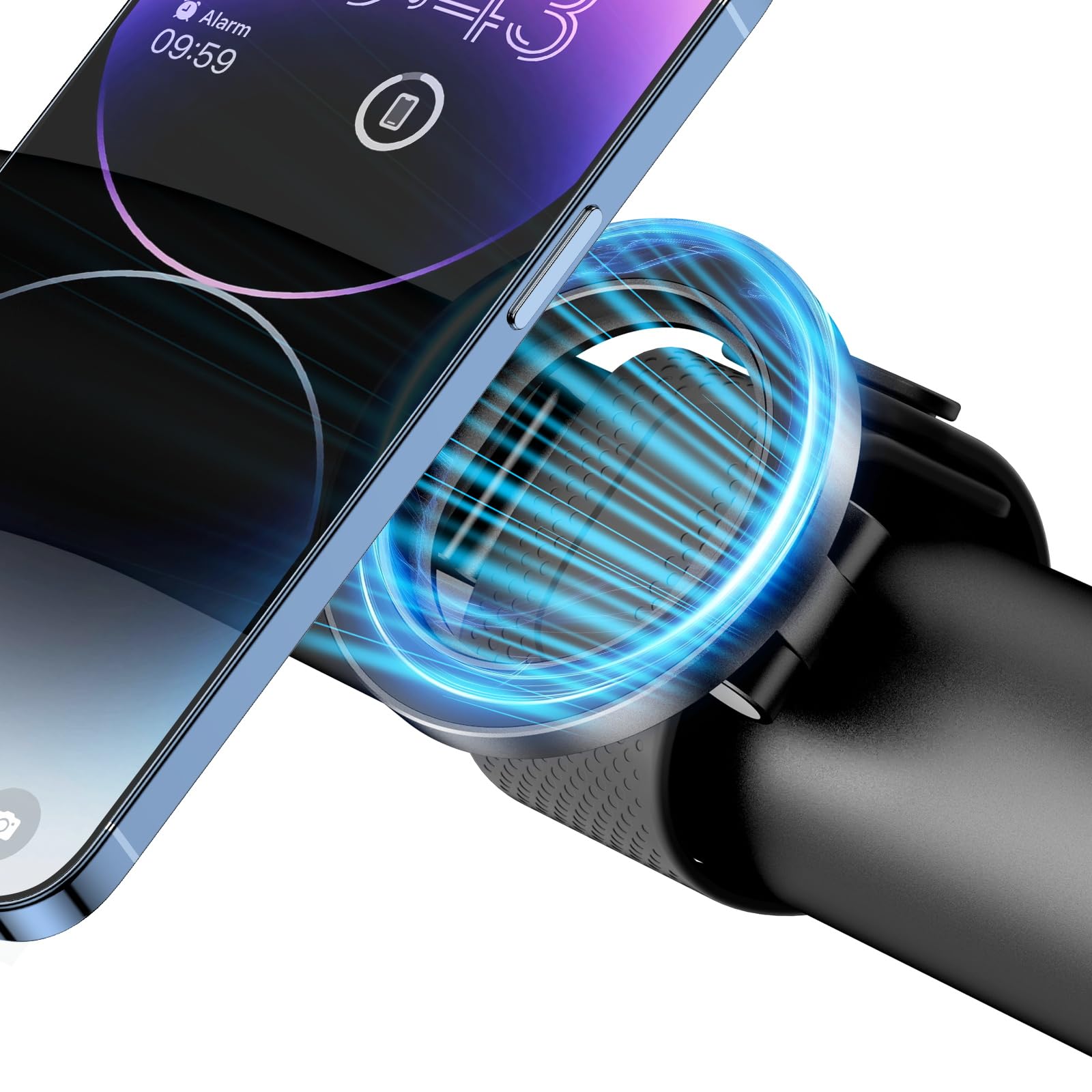 Magnetische Handyhalterung für Kinderwage Verstellbare Silikonbänder für Fahrrad, Mag-Safe Kompatibel mit iPhone 17/16/15/14/13/12 für Fahrradhalterung, Fitnessgeräte, Einkaufswagen Angebot bei HelloDeals