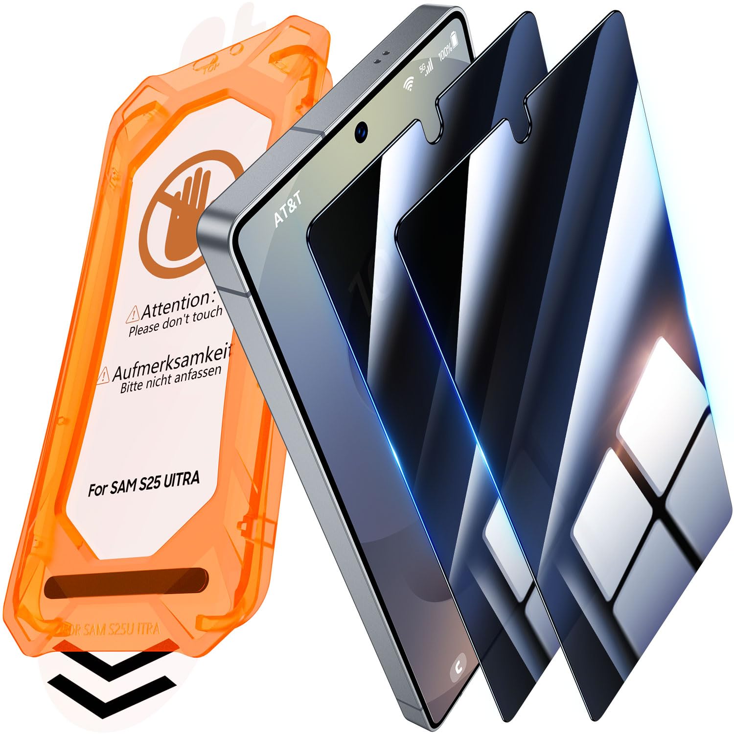 UniqueMe für Samsung Galaxy S25 Ultra für Panzerglas Sichtschutz - [Full Screen Displayschutz] Schutzfolie Sichtschutz für Samsung Galaxy S25 Ultra Schutzglas,Auto Installation,2 Stück Sichtschutz Samsung Galaxy S25 Ultra Angebot bei HelloDeals