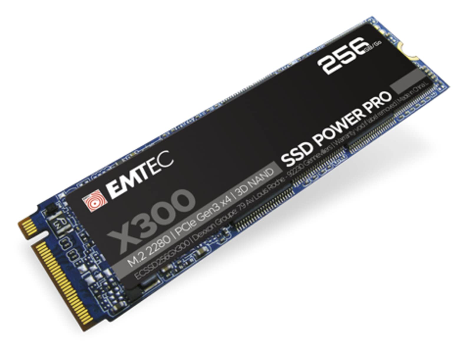 Emtec X300 M.2 SSD Power Pro 256 GB, M.2 2280, NVMe PCIe Gen 3.0 x4 Angebot bei HelloDeals