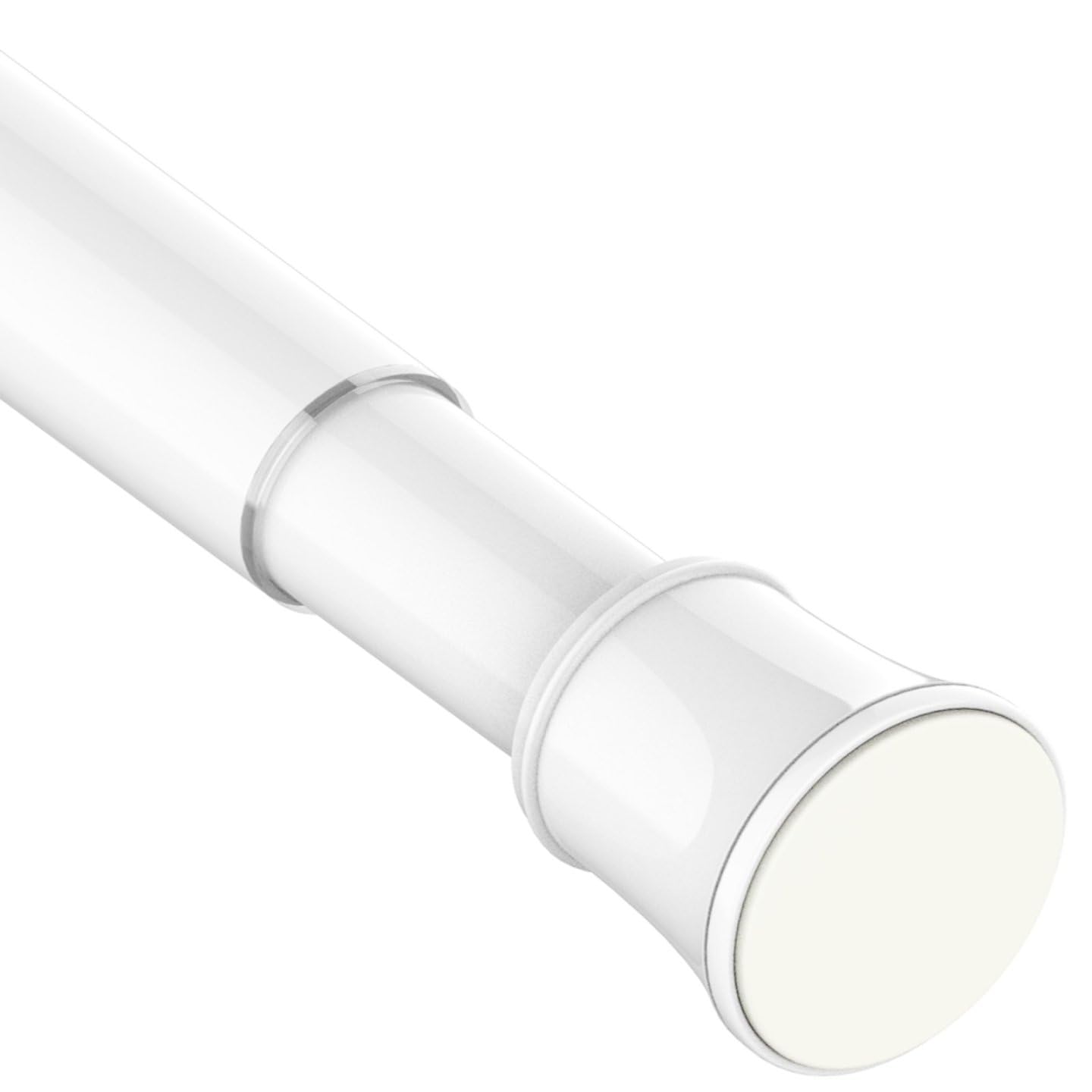 Gardinenstange ohne Bohren Teleskopstange Ausziehbare Kleiderstange zum Duschvorhangstange Einstellbare für Schränke,Fenster,Kleiderschrank 1Stück 135-200 cm Weiß Weiß 135-200 cm Angebot bei HelloDeals