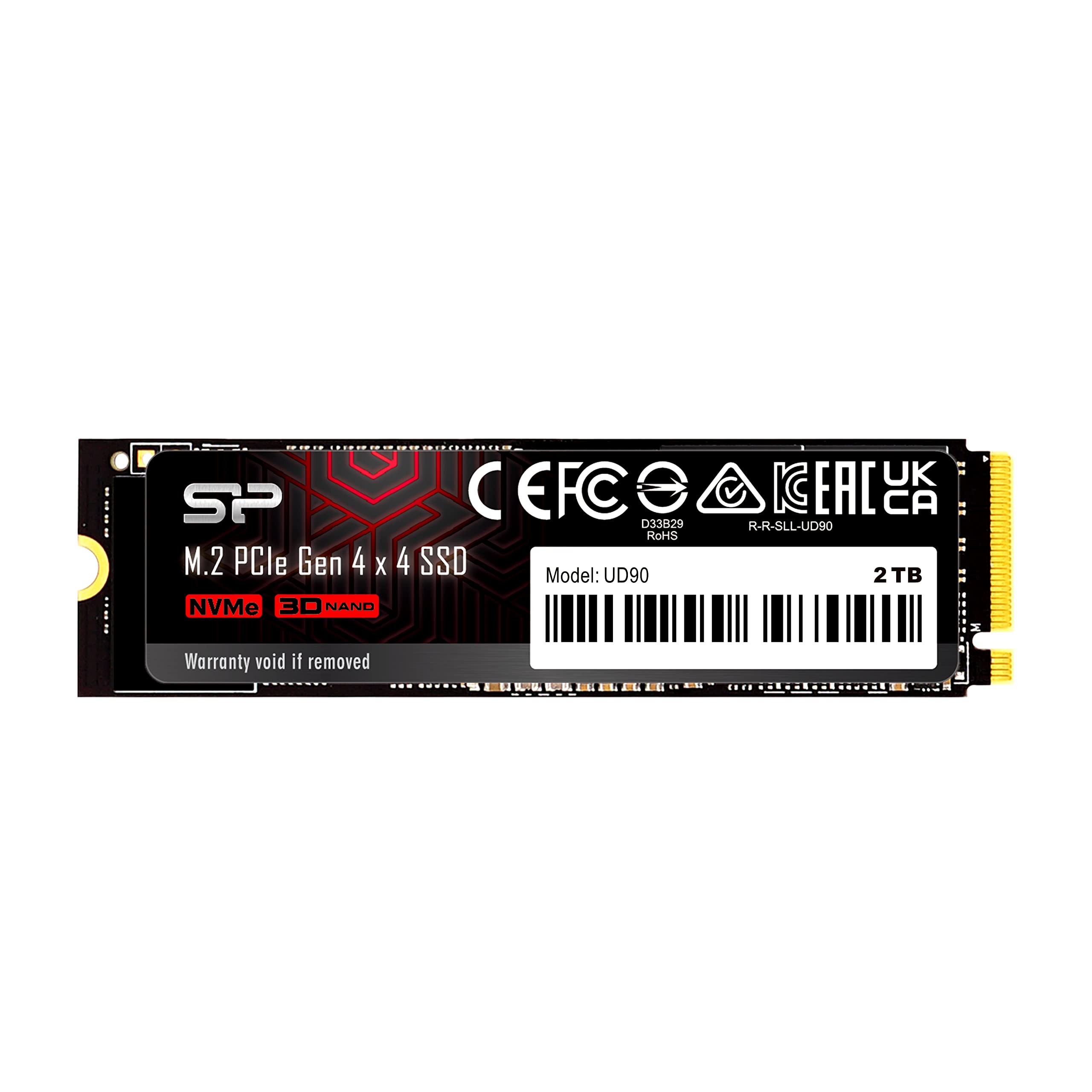 Silicon Power 2TB UD90 NVMe 4.0 Gen4 PCIe M.2 SSD R/W up to 5,000/4,800 MB/s (SP02KGBP44UD9005) Angebot bei HelloDeals
