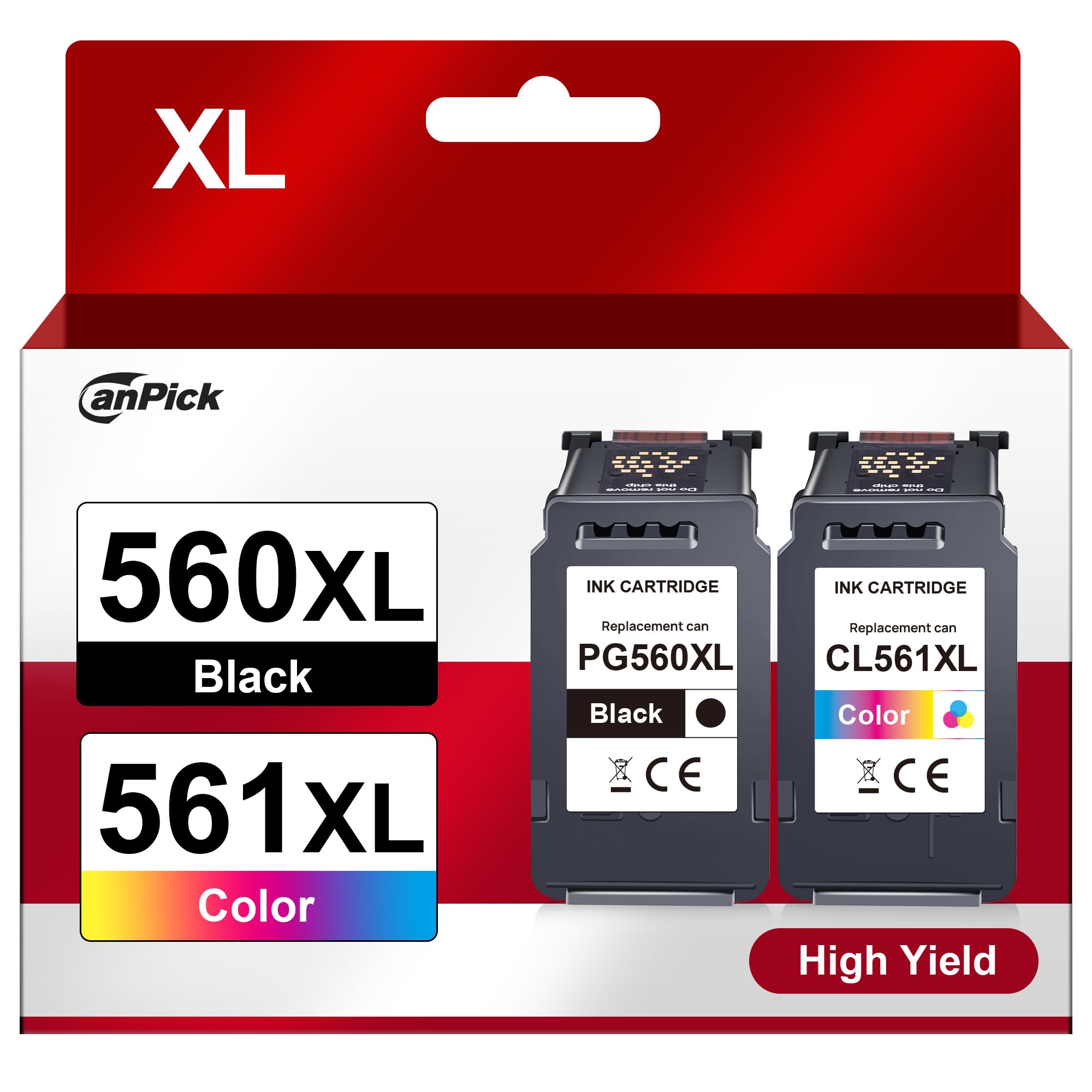 560 561 Patronen XL PG-560XL CL-561XL Multipack Ersatz für Canon Druckerpatronen 560 560 PG 560 XL schwarz und CL 561 XL für Canon Pixma TS5350 TS5351 TS5352 TS5353 TS7451 TS7450 Drucker Angebot bei HelloDeals
