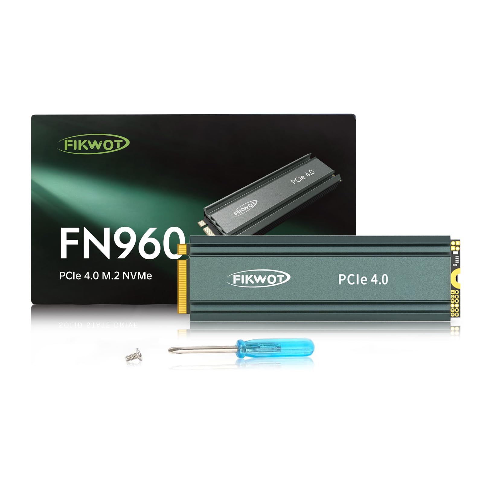 FN960 2TB M.2 2280 PCIe Gen4 x4 NVMe 1.4 Internes Solid State Drive mit Kühlkörper – Bis zu 5000 MB/s, Dynamischer SLC Cache, Kompatible PS5 Interne SSD PCIe4.0-5000MB/s(Mit Kühlkörper) 2TB Angebot bei HelloDeals