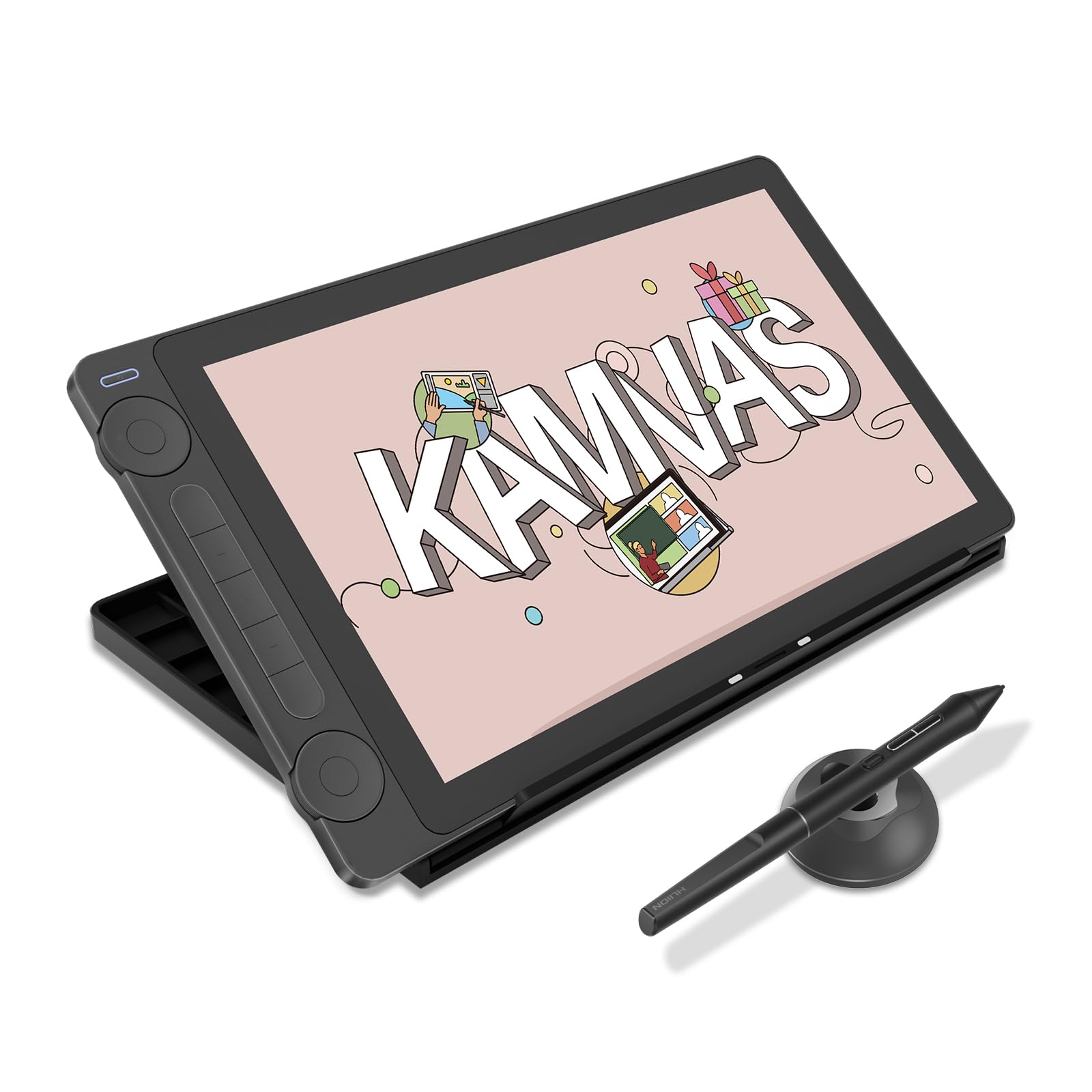 HUION Kamvas 13 Gen 3 Grafiktablett mit Display, 13,3-Zoll-Zeichenmonitor aus Canvas-Glas, 99% sRGB-Abdeckung, neues PenTech 4.0, 16384 Stiftdruck, Zwei Drehregler, Verstellbarer Ständer, Schwarz Kamvas 13 Gen3 （13,3 Zoll） Angebot bei HelloDeals