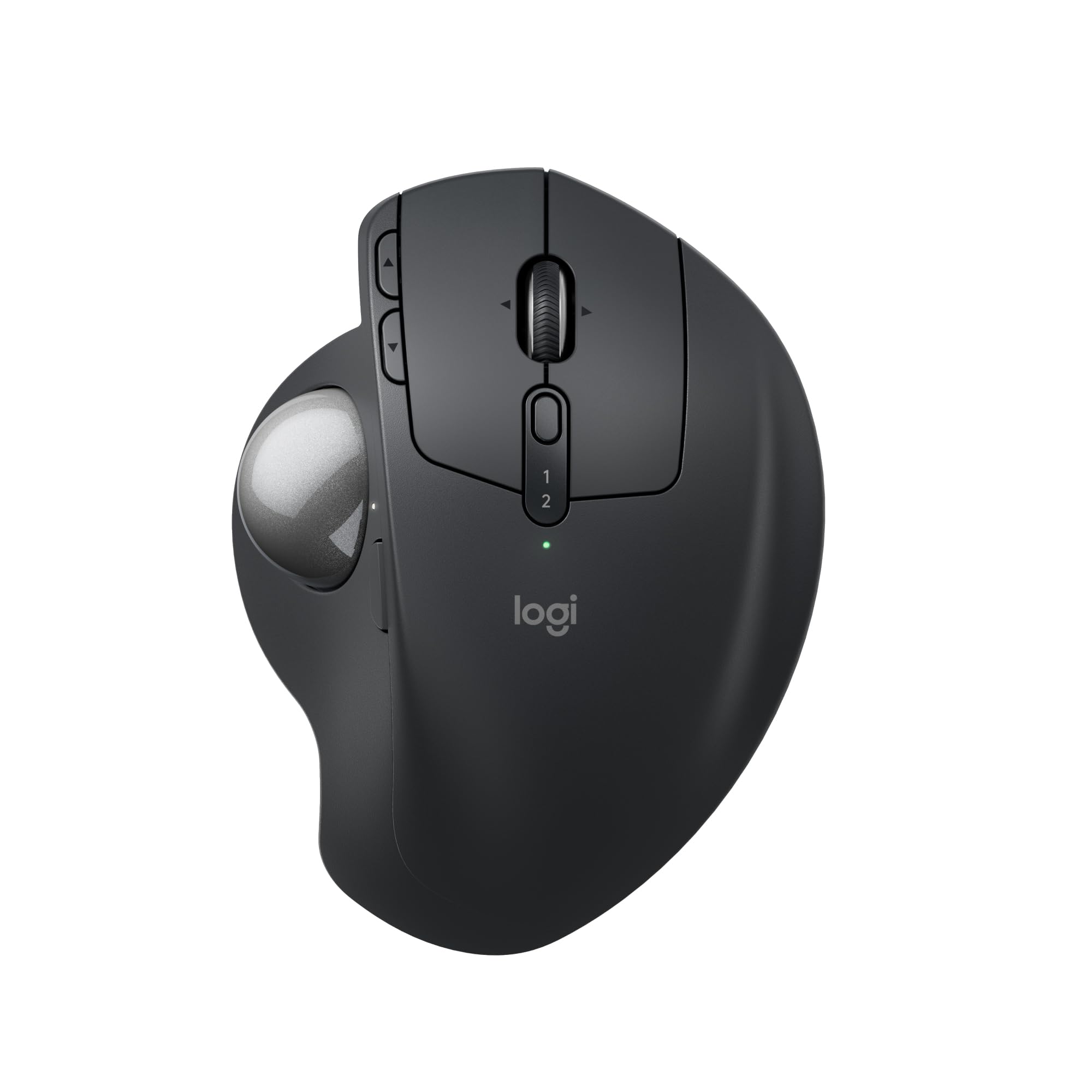 Logitech MX Ergo S Advanced kabellose Trackball-Maus, über USB-C wiederaufladbare kabellose ergonomische Maus mit Bluetooth und verschlüsseltem Dongle, 6 programmierbare Tasten, für PC/Mac - Graphit Angebot bei HelloDeals