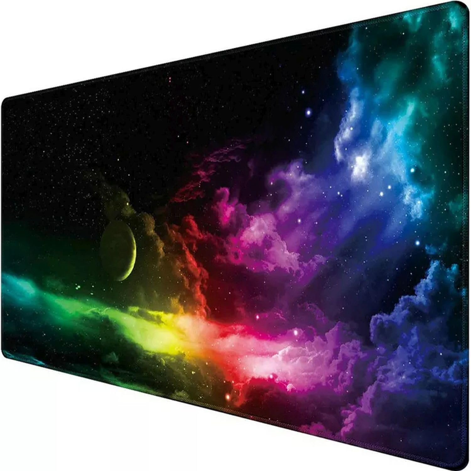 Retoo Mauspad XXL, 885 x 400 mm, Groß Mauspad Gaming mit Motiv, Tischunterlage Large Size, Spezielle Oberfläche, Schreibtischunterlage, Verbessert Präzision und Geschwindigkeit, Fransenfreie Angebot bei HelloDeals
