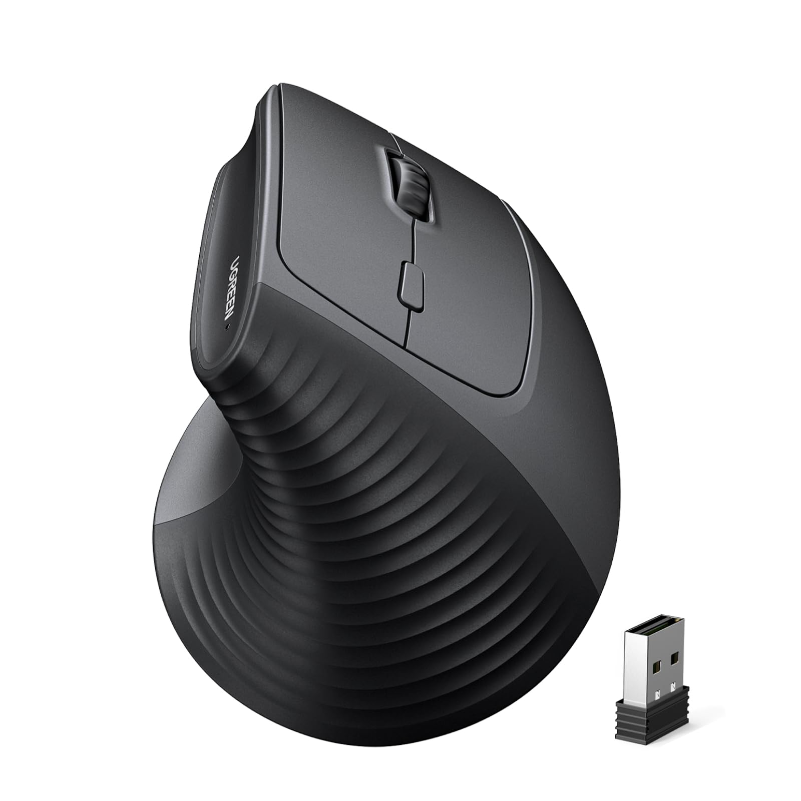 UGREEN 2.4G & Bluetooth Maus Kabellos Vertikale Ergonomische Maus für Windows/Mac OS uzw, 1000/1600/2000/4000 DPI, 6 Tasten (2.4G+BT 5.4) Angebot bei HelloDeals