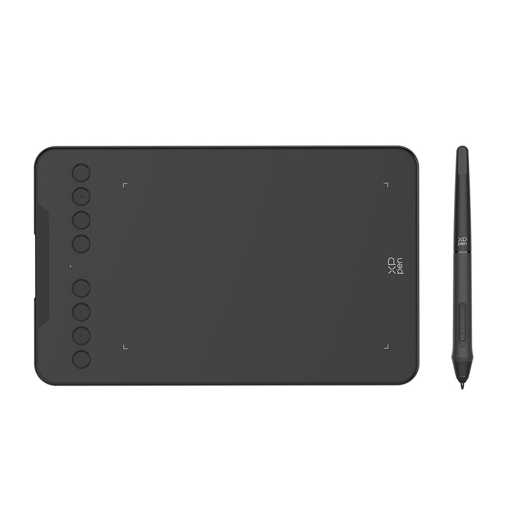 XPPen Deco mini7 v2 Grafiktablett, Grafik-Tablet, 17,8 cm (7 Zoll), ohne Anfänger, 16 K Druckstufen, geeignet für Rechts- und Linkshänder Angebot bei HelloDeals