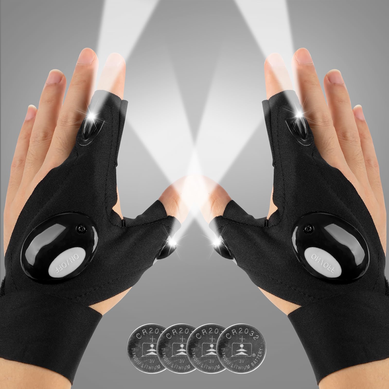 Mylivell Handschuhe mit Licht für Männer – Coole Gadgets für Männer, praktisches Angelzubehör zum Angeln, originelle Geschenke für Männer, Männergeschenke und Idee für den Angel Adventskalender Angebot bei HelloDeals