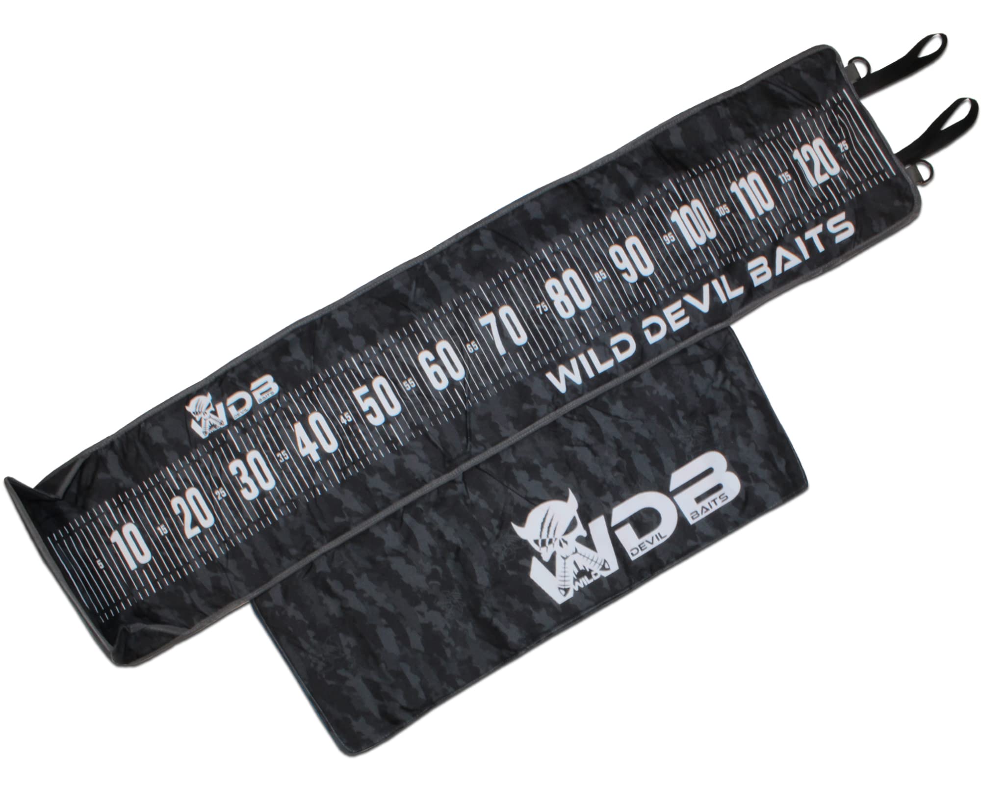 Angel-Berger Wild Devil Baits Camo Measure Mat 130cm Abhakmatte mit Maßband Predatory Fish Angebot bei HelloDeals