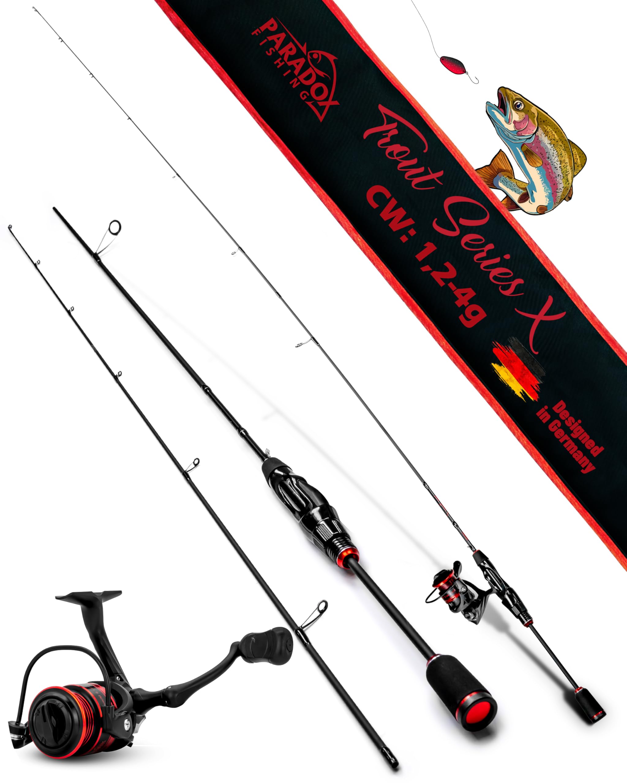 UL-Ruten Set I Trout Series X I 1,85m Wg. 1,2g-4g I Spoon Rute Forellenrute Ultralight Rute – UL Rute UL-Rute und Rolle Angebot bei HelloDeals