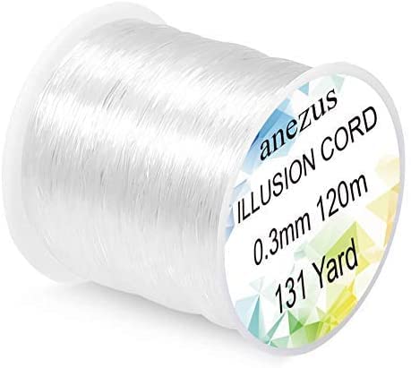 Anezus Fishing Wire for Hanging, Clear Fishing Line Invisible String Strong Monofilament Line for Hanging Decorations and Crafts 0,3 mm, 6,8 kg Angebot bei HelloDeals