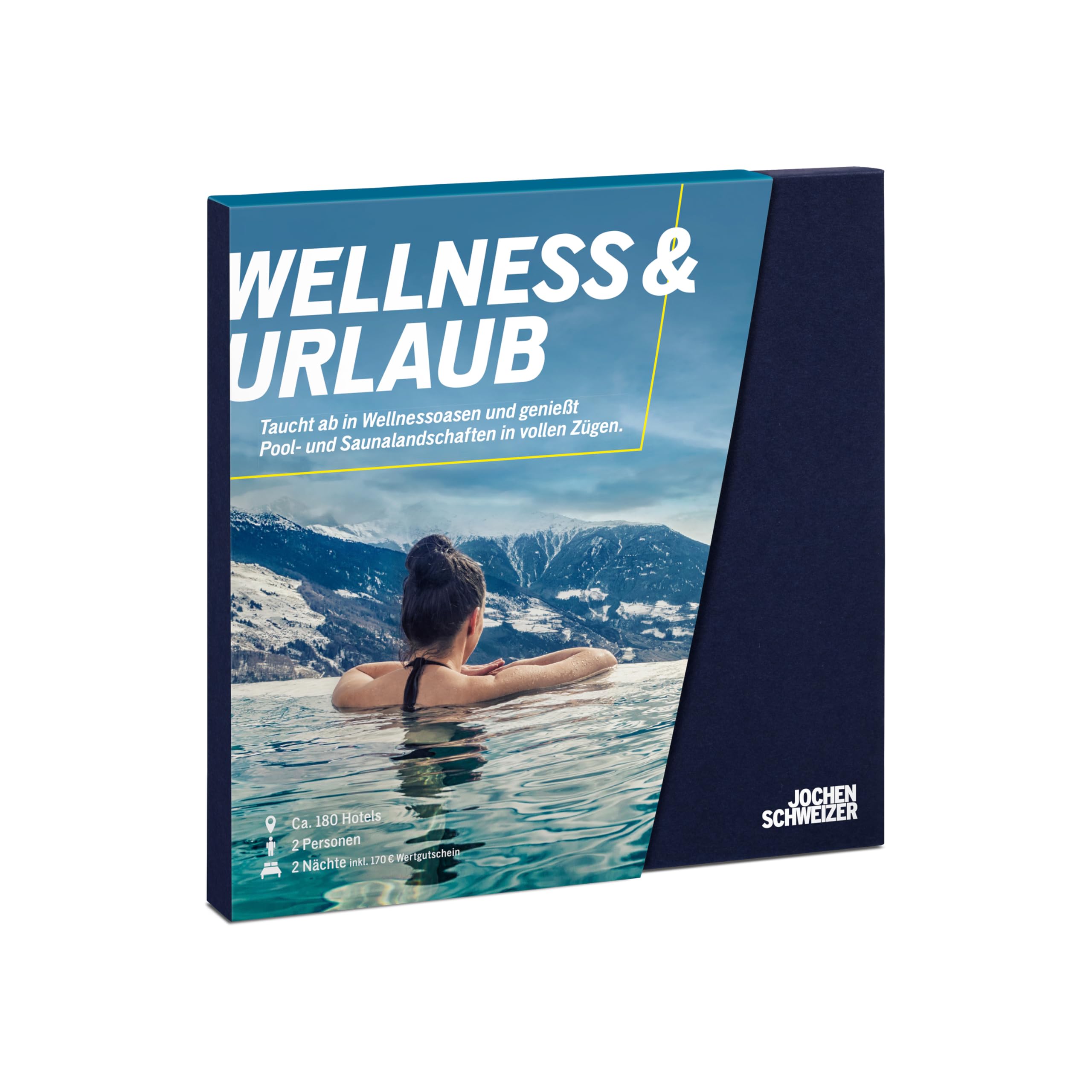 Jochen Schweizer Geschenkbox Wellness & Urlaub, an ca. 180 Orten, Hotel-Gutschein für 2 Personen Angebot bei HelloDeals