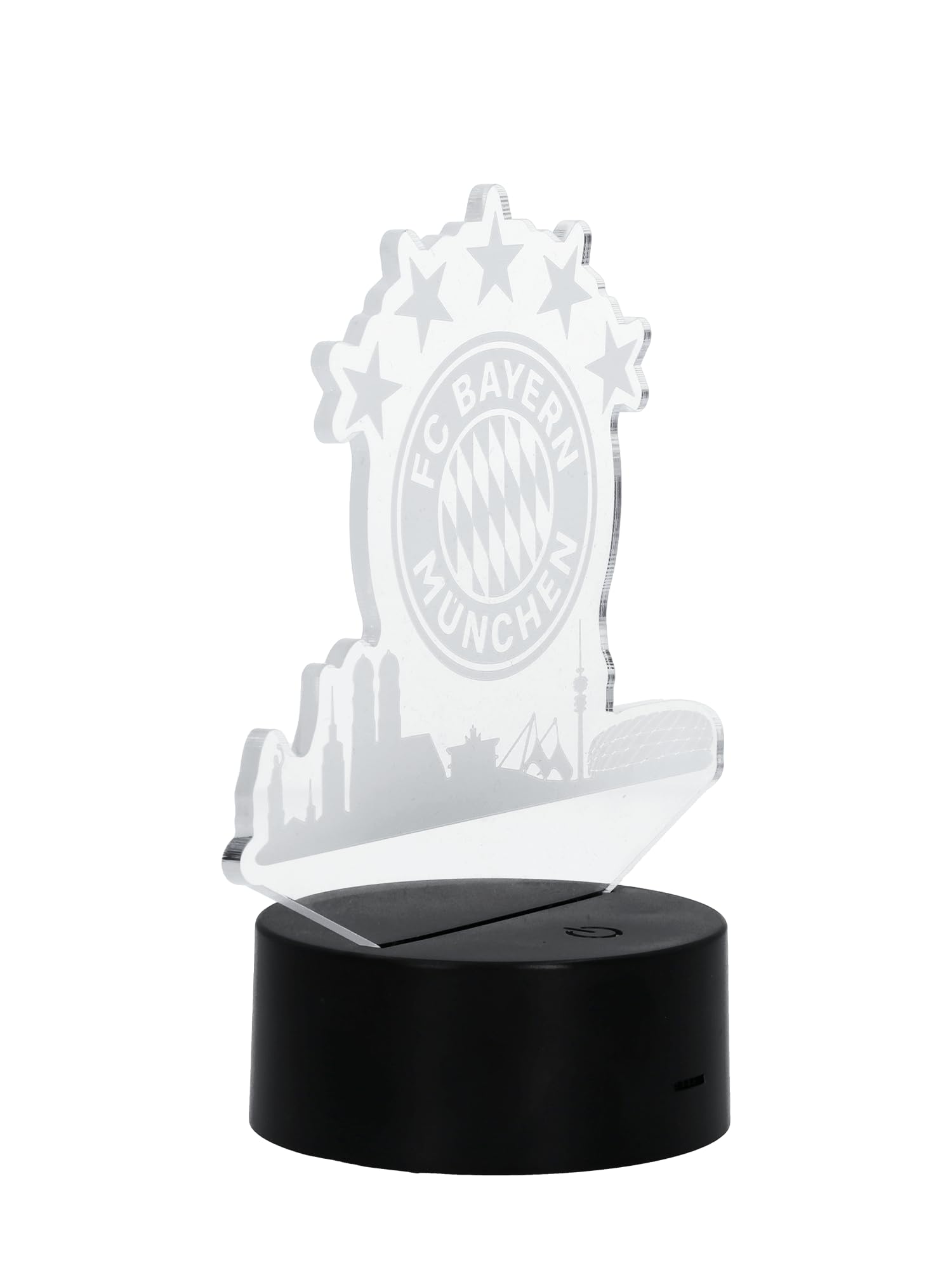 FC Bayern München I LED Skyline I Nachtlicht I Leuchtfarbe Rot Angebot bei HelloDeals
