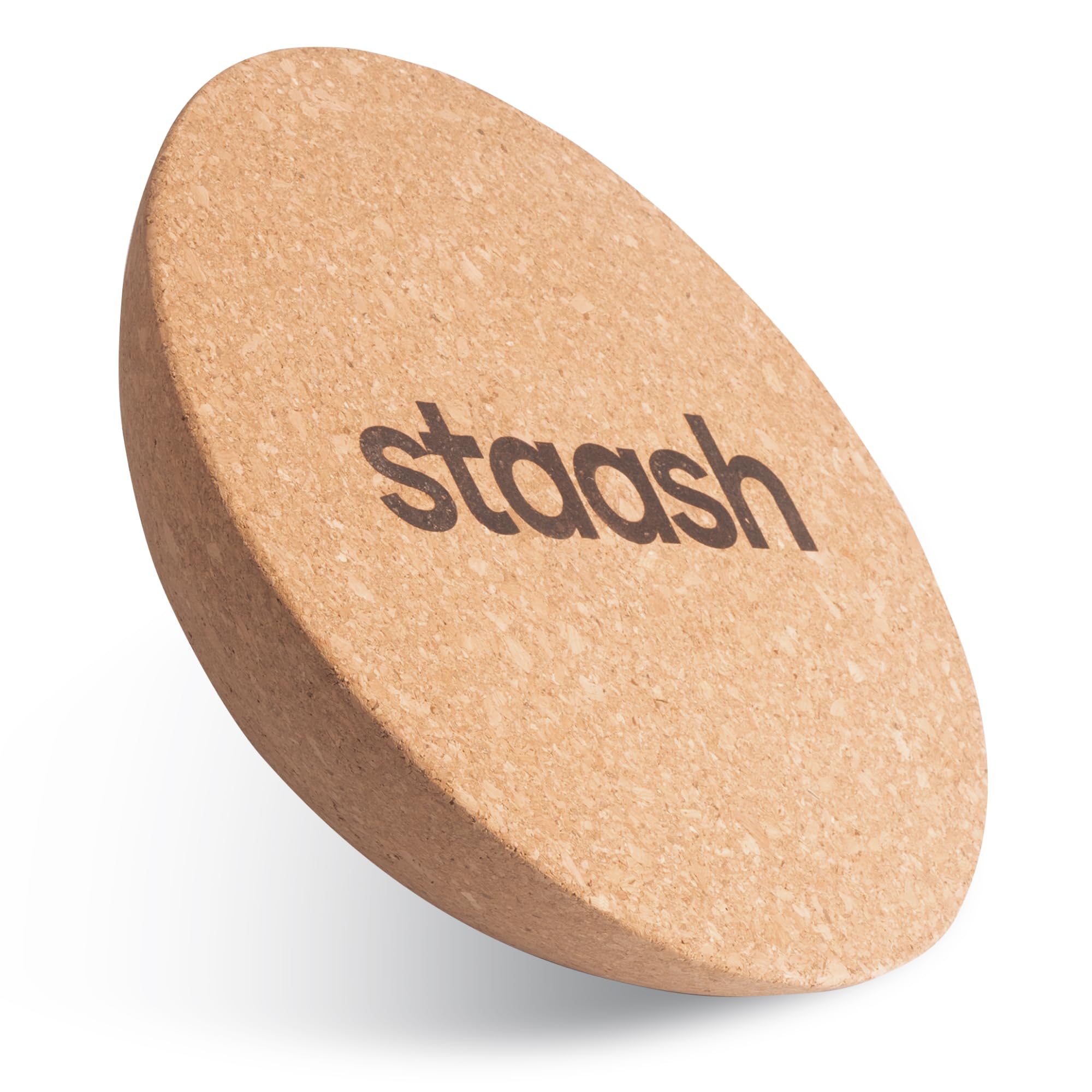 STAASH® Kork-Halbkugel – Balance Trainer Ø30 cm aus Naturkork – Für Yoga, Reha, Fitness & Boardsport – Optional mit Tragebeutel, Antirutschmatte & Massageball – Umweltfreundlich Disc Angebot bei HelloDeals