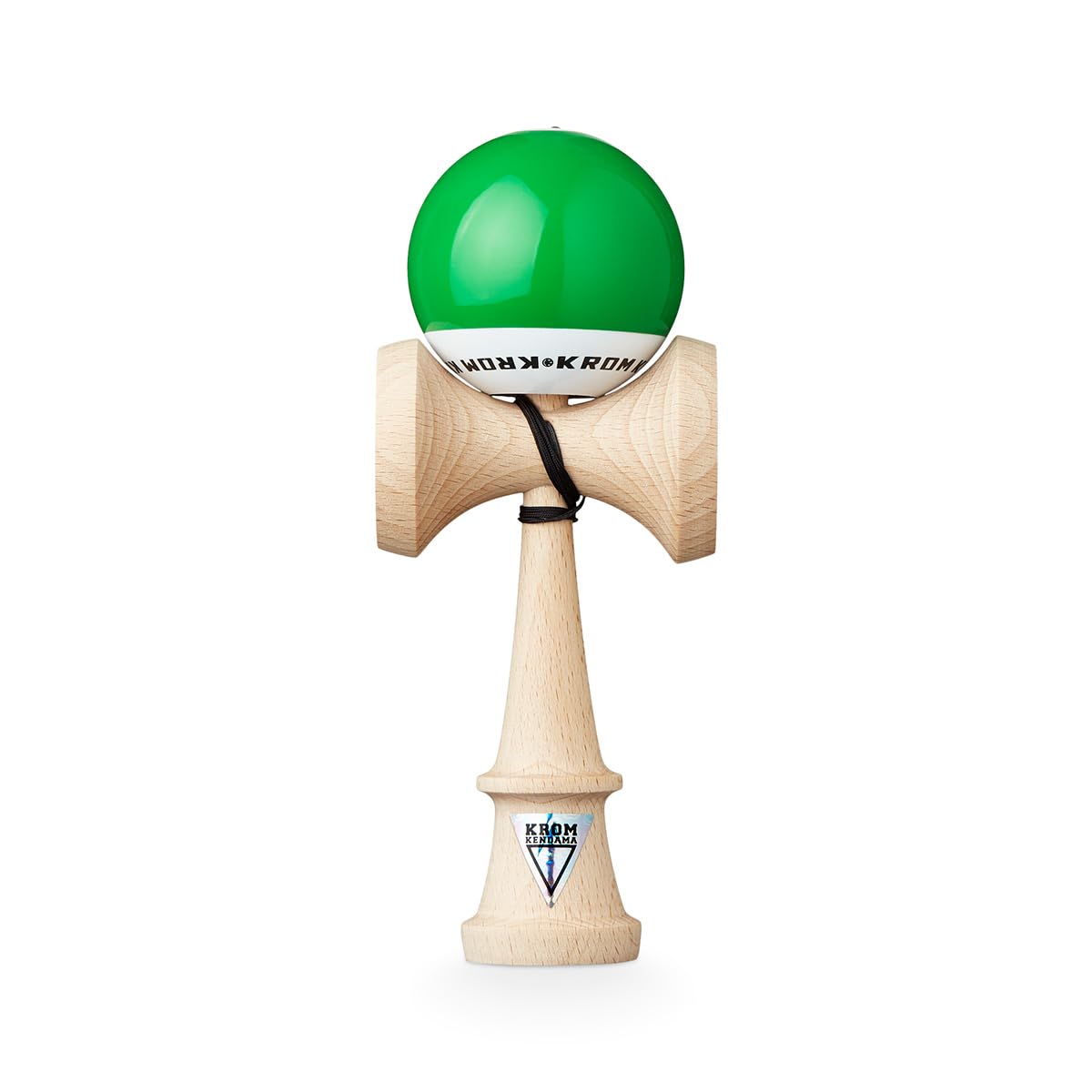 KROM Kendama POP LOL Dunkelgrün - aus zertifiziertem Buchenholz - Hohe Holzqualität - Für Anfänger und Profis - Pack : Ersatzschnur + Stickers Pop LOL Dunkelgrün (Premium Pack) Angebot bei HelloDeals