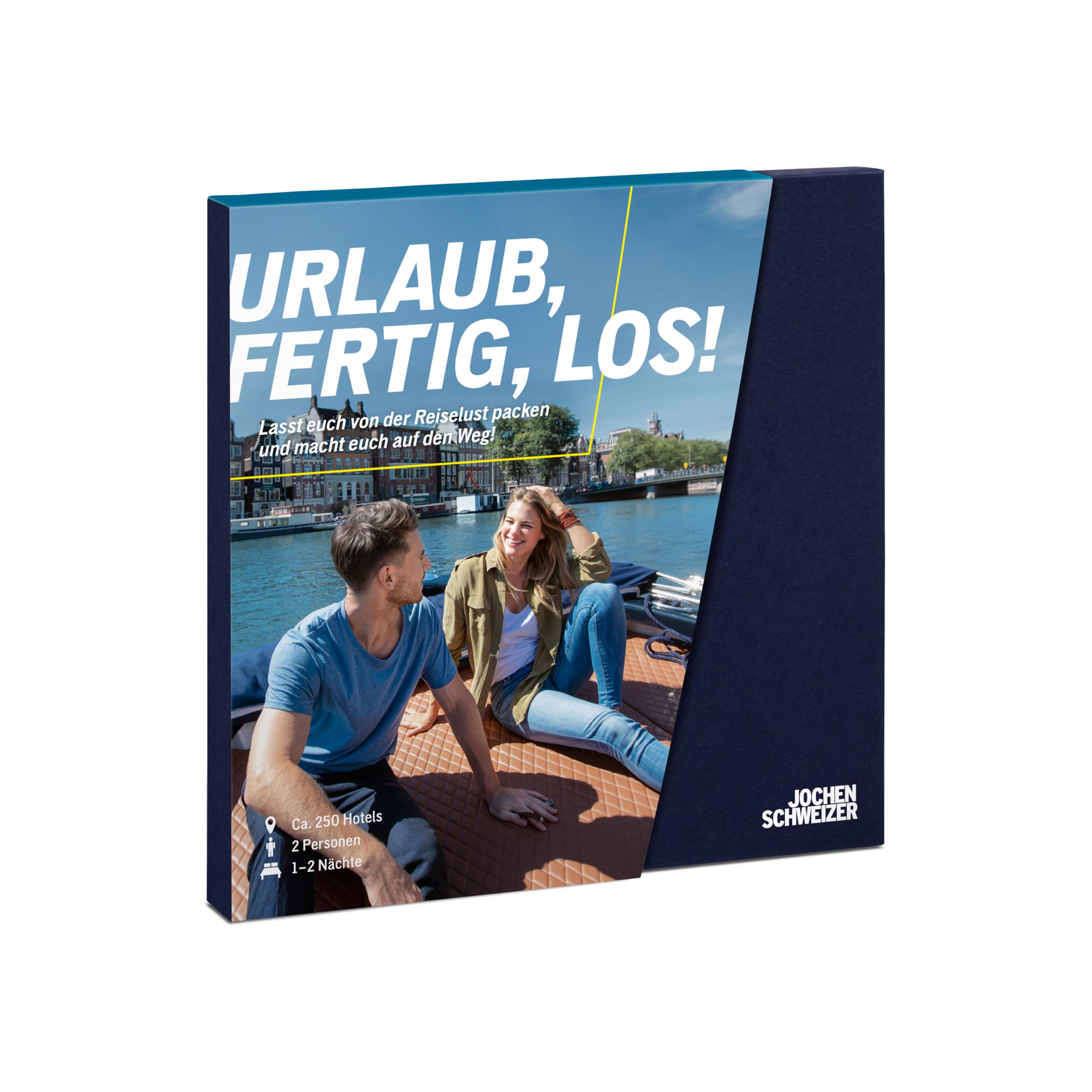 JOCHEN SCHWEIZER Geschenkbox Kurztrip, 250 Hotels in 11 Ländern, Hotel-Gutschein für 2 Personen Angebot bei HelloDeals