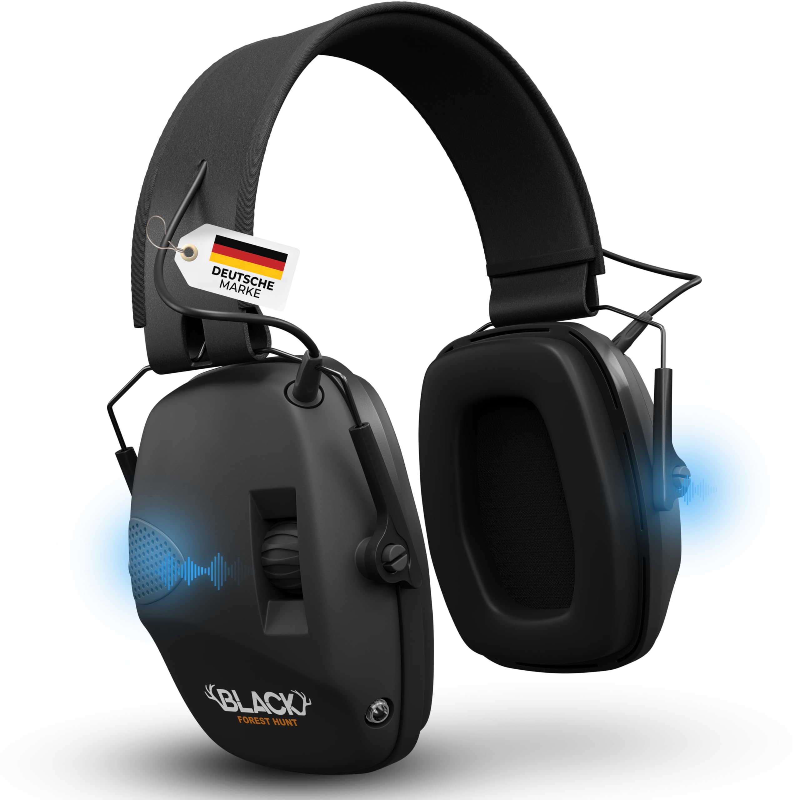 AKTIVER GEHÖRSCHUTZ – Geräuschreduktion 82dB – 5-fache Geräuschanhebung mit Richtmikrofonen – Audio-Input – Lärmschutz – klappbarer Kopfhörer für Jagd, Schießsport, Arbeit Angebot bei HelloDeals