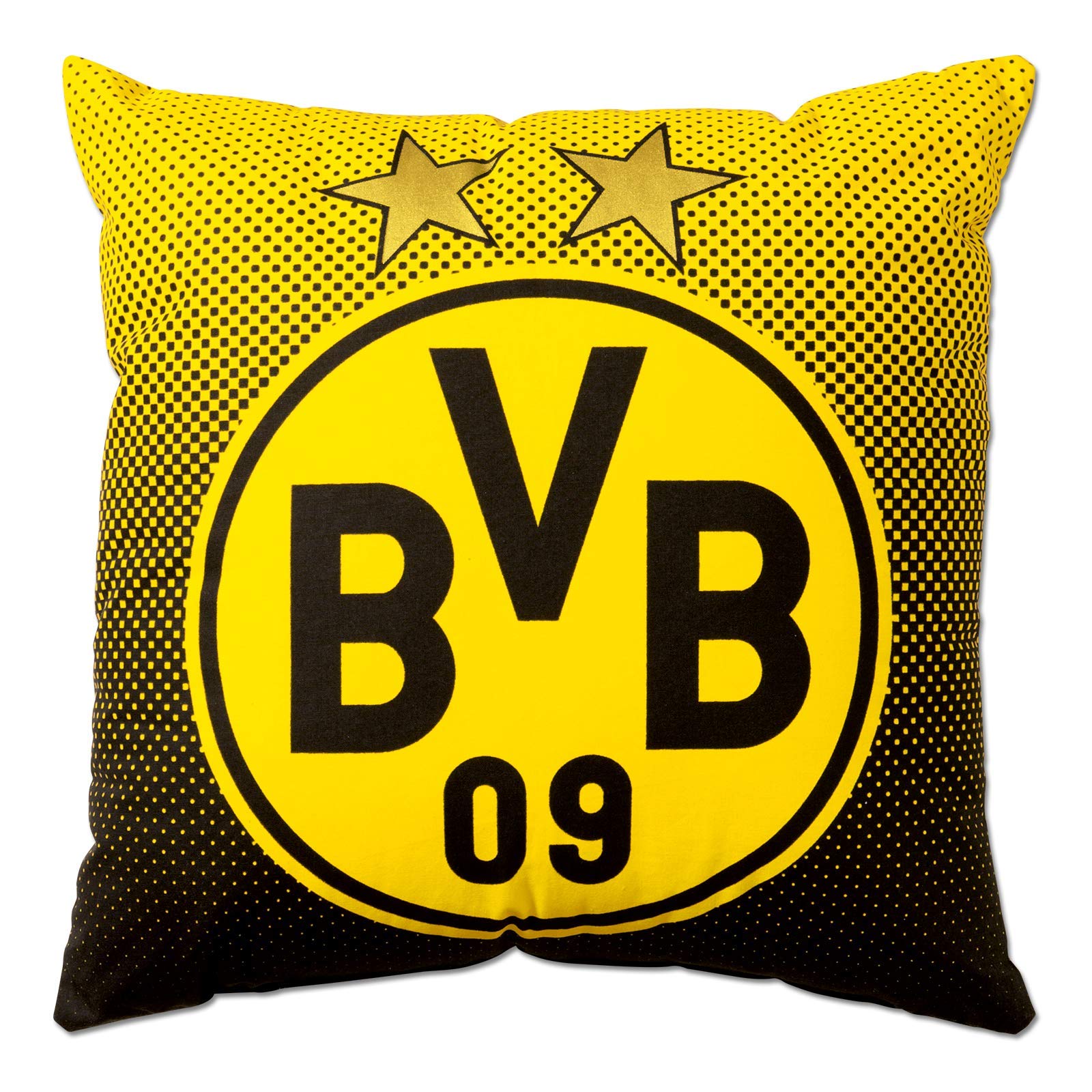Dortmund BVB 09 BVB-Kissen mit Emblem SCHWARZ/GELB 1 Stück (1er Pack) Angebot bei HelloDeals