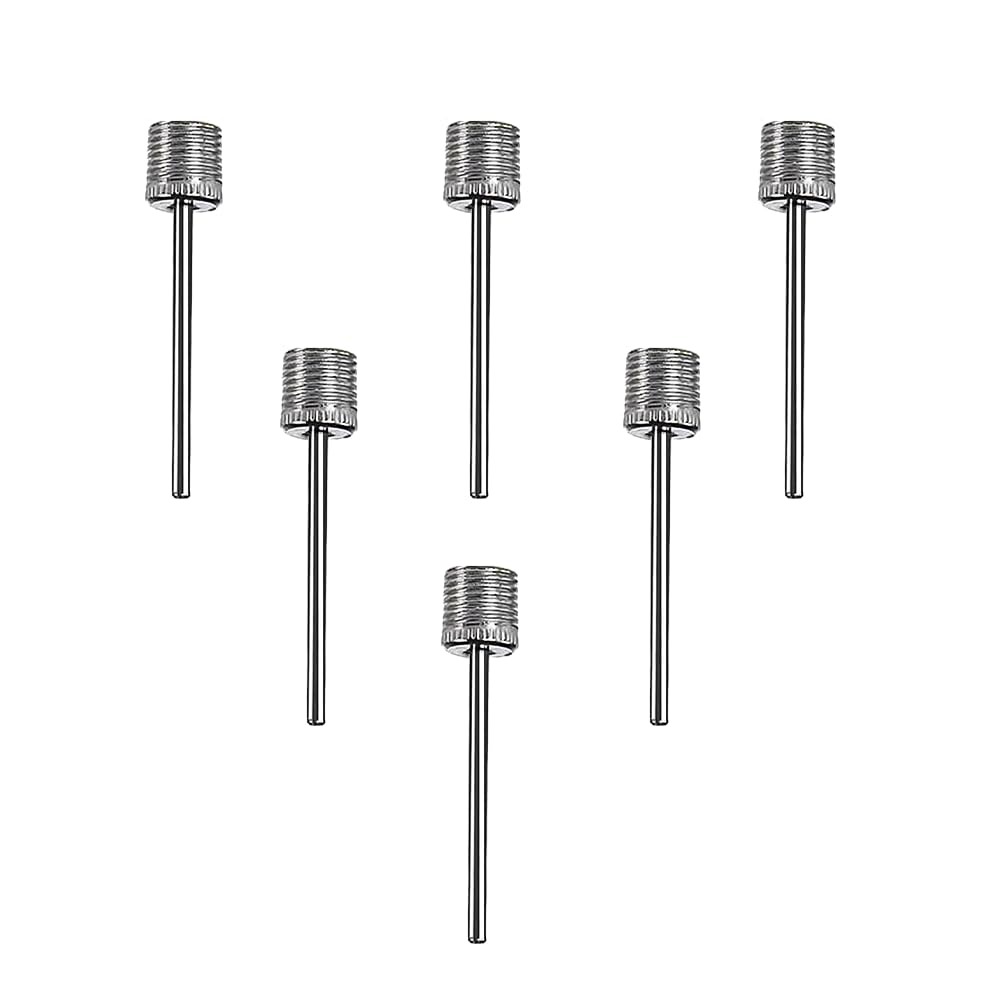 Ball Pumpe Nadel, 6 Pcs Luftpumpennadel, Doppelloch Aufblasbare Nadel, Ballpumpen-Aufblasnadeln, für Basketball, Volleyball, Rugby, Fußball, Sportbällen Angebot bei HelloDeals