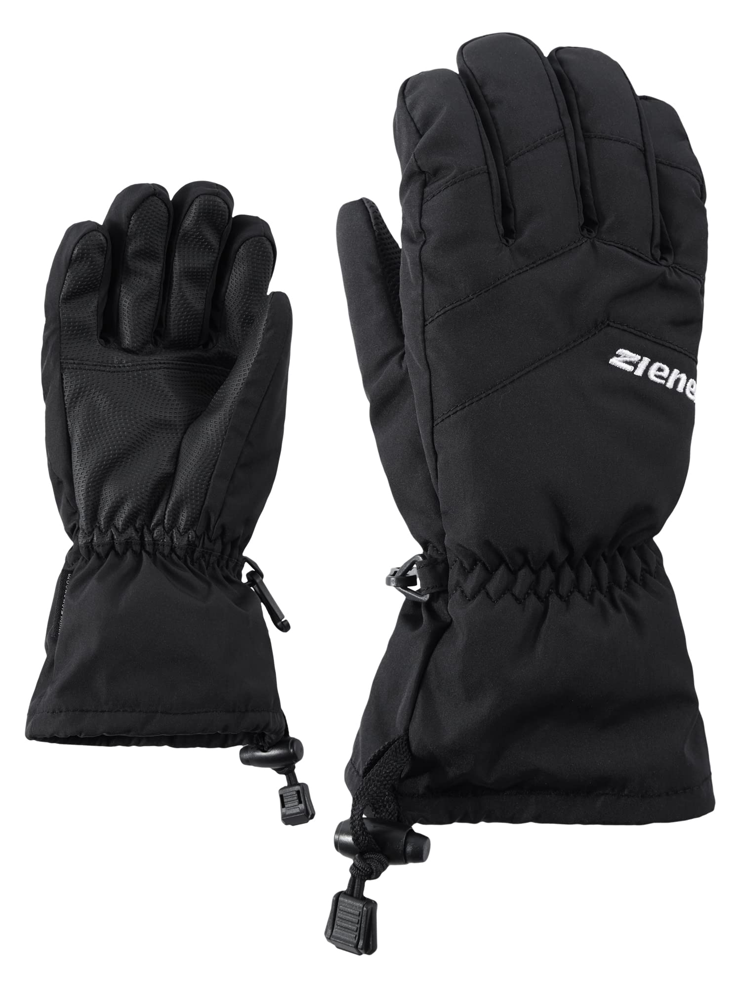 Ziener Kinder LETT AS glove junior Ski-Handschuhe/Wintersport | wasserdicht, atmungsaktiv 6.5 Schwarz Angebot bei HelloDeals