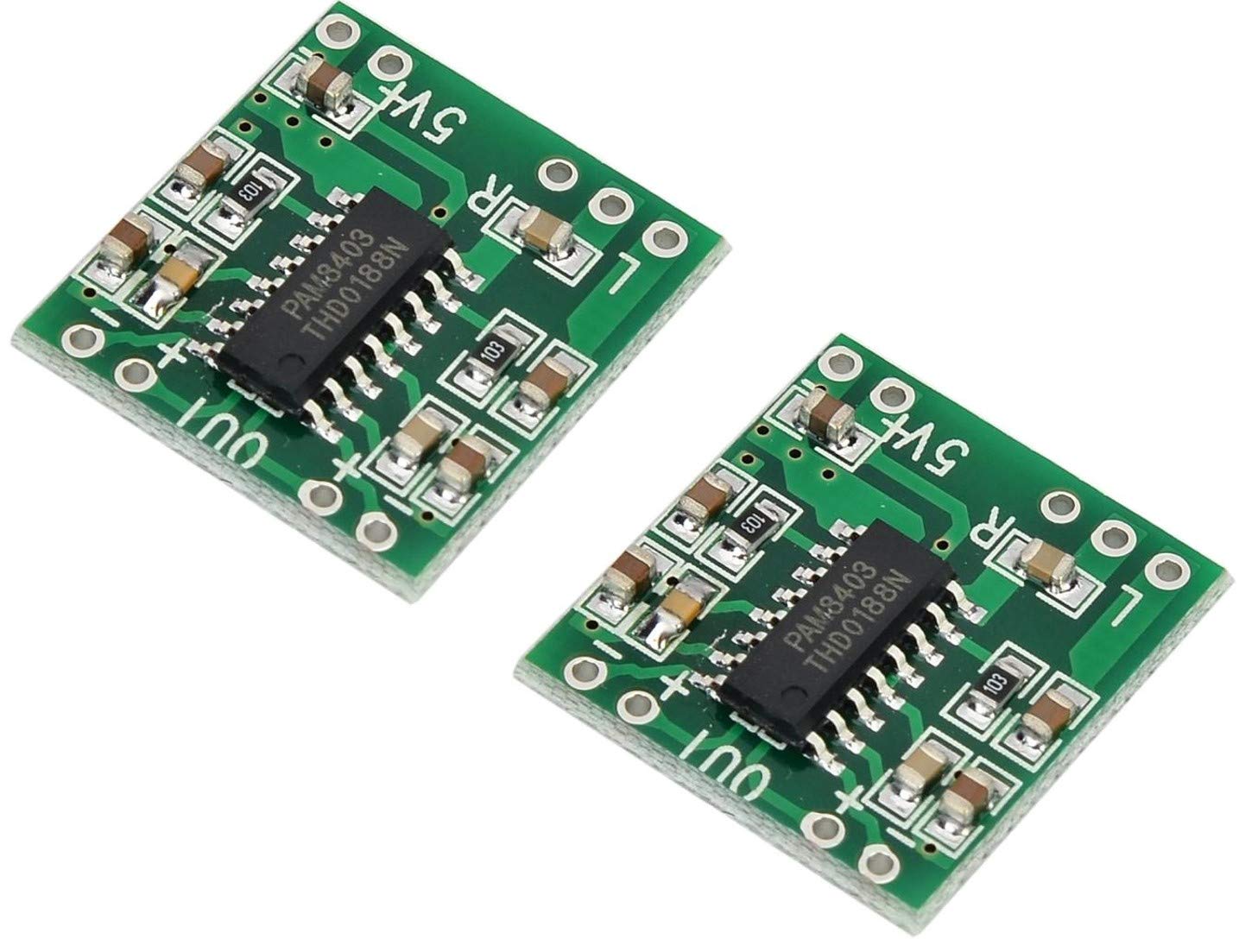 2pcs PAM8403 Audio Module Class-D Digital Amplifier Board 2.5 to 5V USB Power Angebot bei HelloDeals
