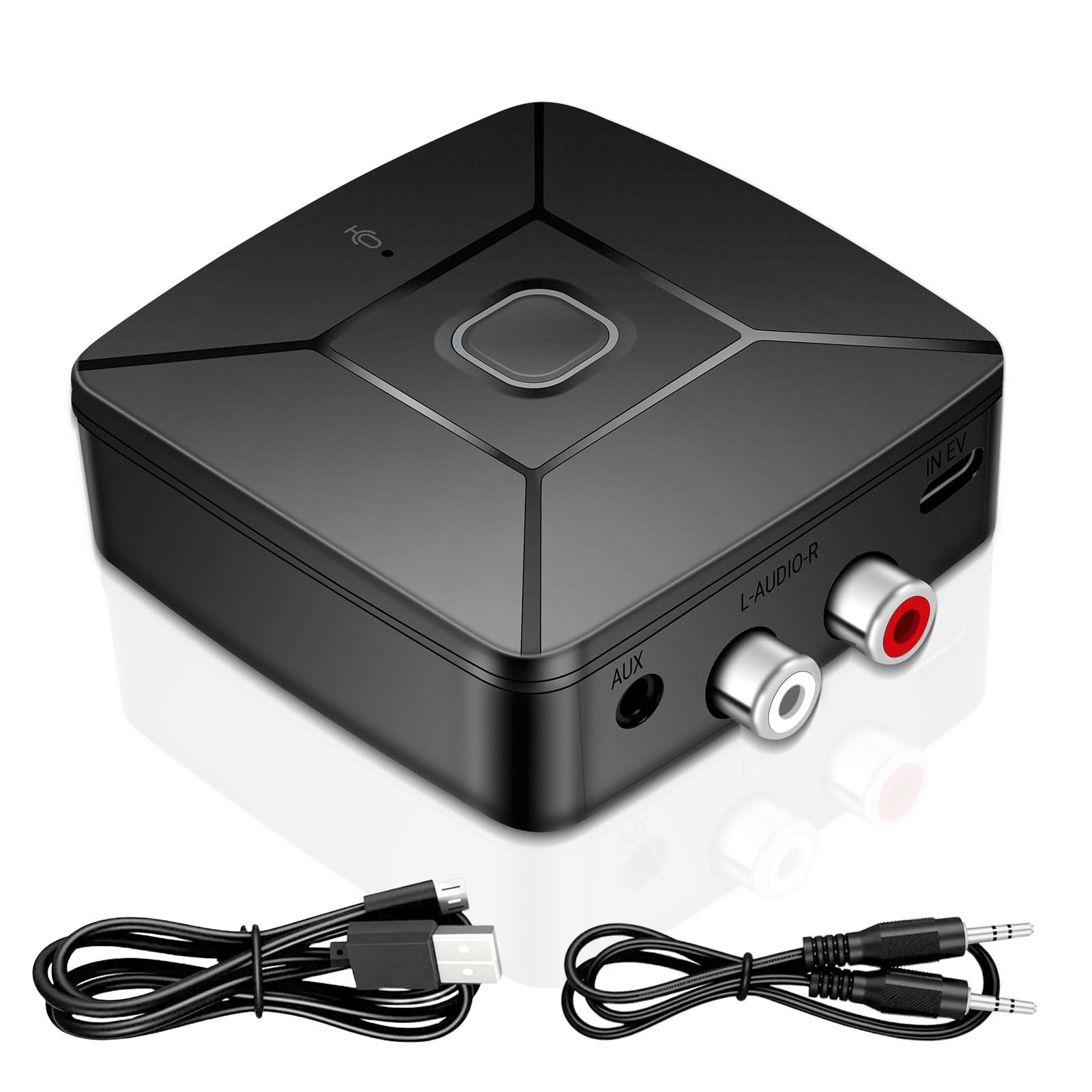 Bluetooth 6.0 Audio-Empfänger mit LDAC Hi-Res Dekodierung,Hi-Res Audio Gold Standard Zertifiziert,Aux Bluetooth Receiver mit 3,5mm & 2 RCA Ausgängen,kompatibel mit Lautsprecher,Verstärker, Autoradio Angebot bei HelloDeals