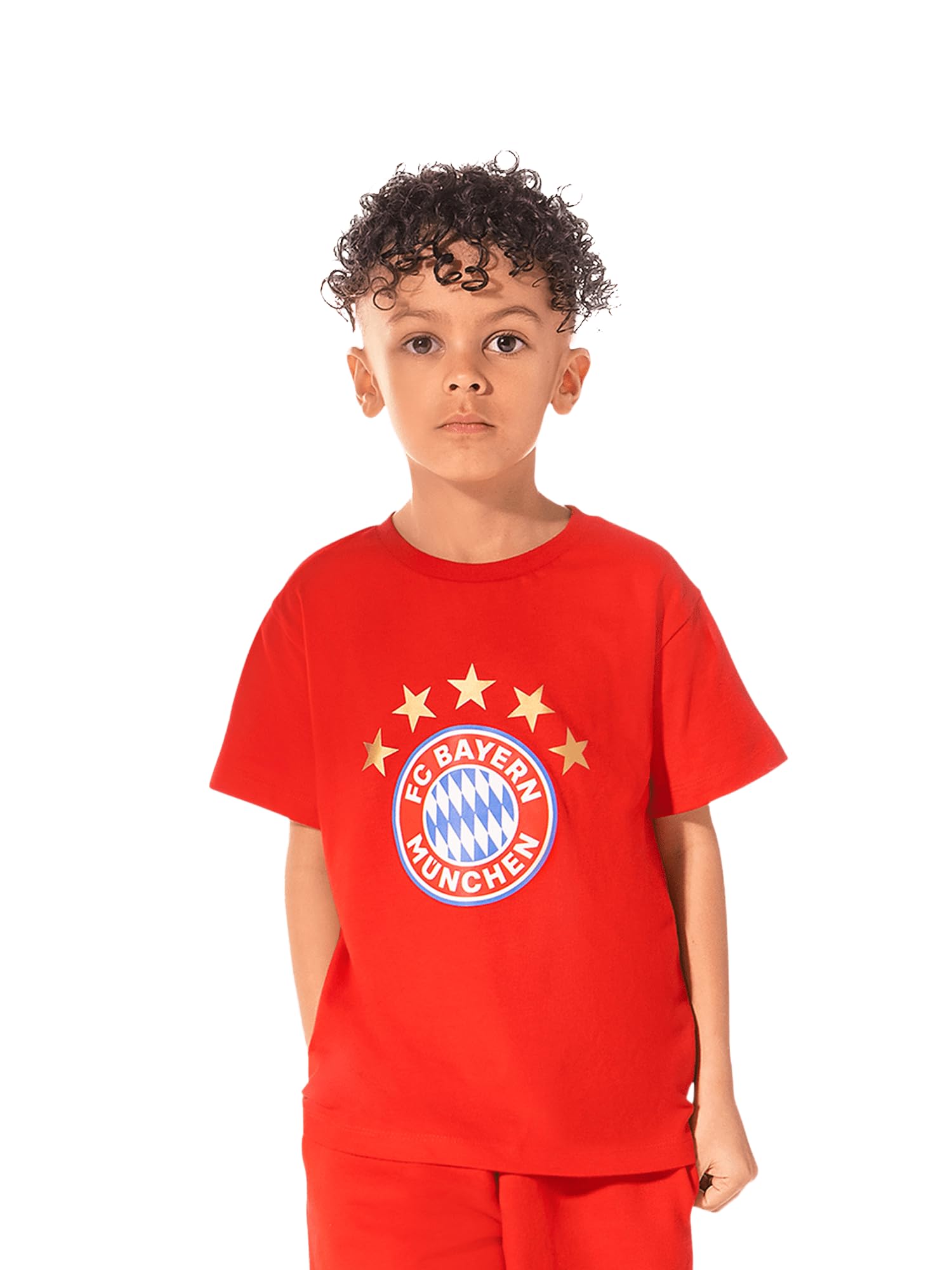 FC Bayern München I T-Shirt Essential I Kinder I Rot 128 Rot Angebot bei HelloDeals